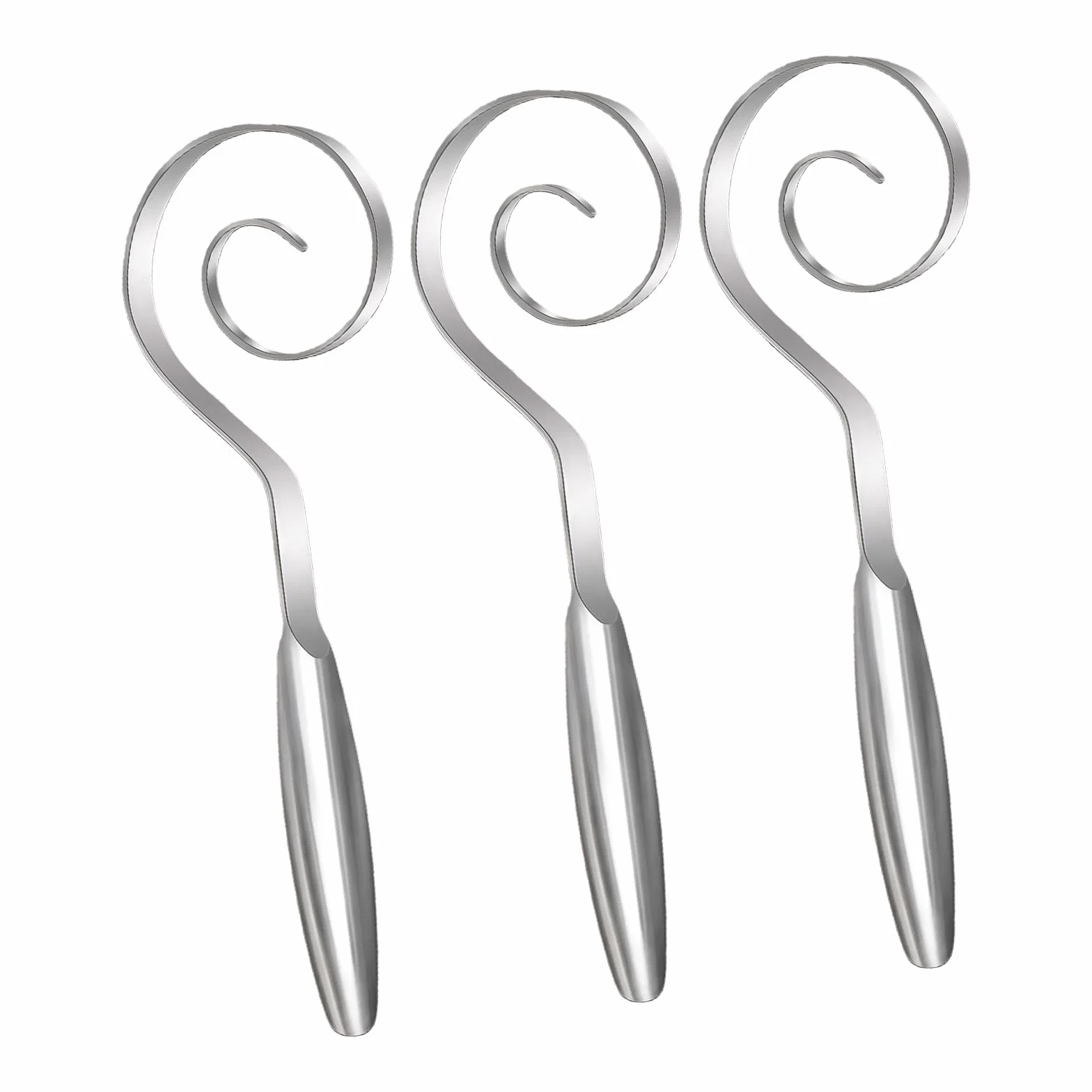 COOLHOOD Batidora de masa de acero inoxidable, apta para lavavajillas, con mango ergonómico, herramienta de cocina para mezclar pasteles
