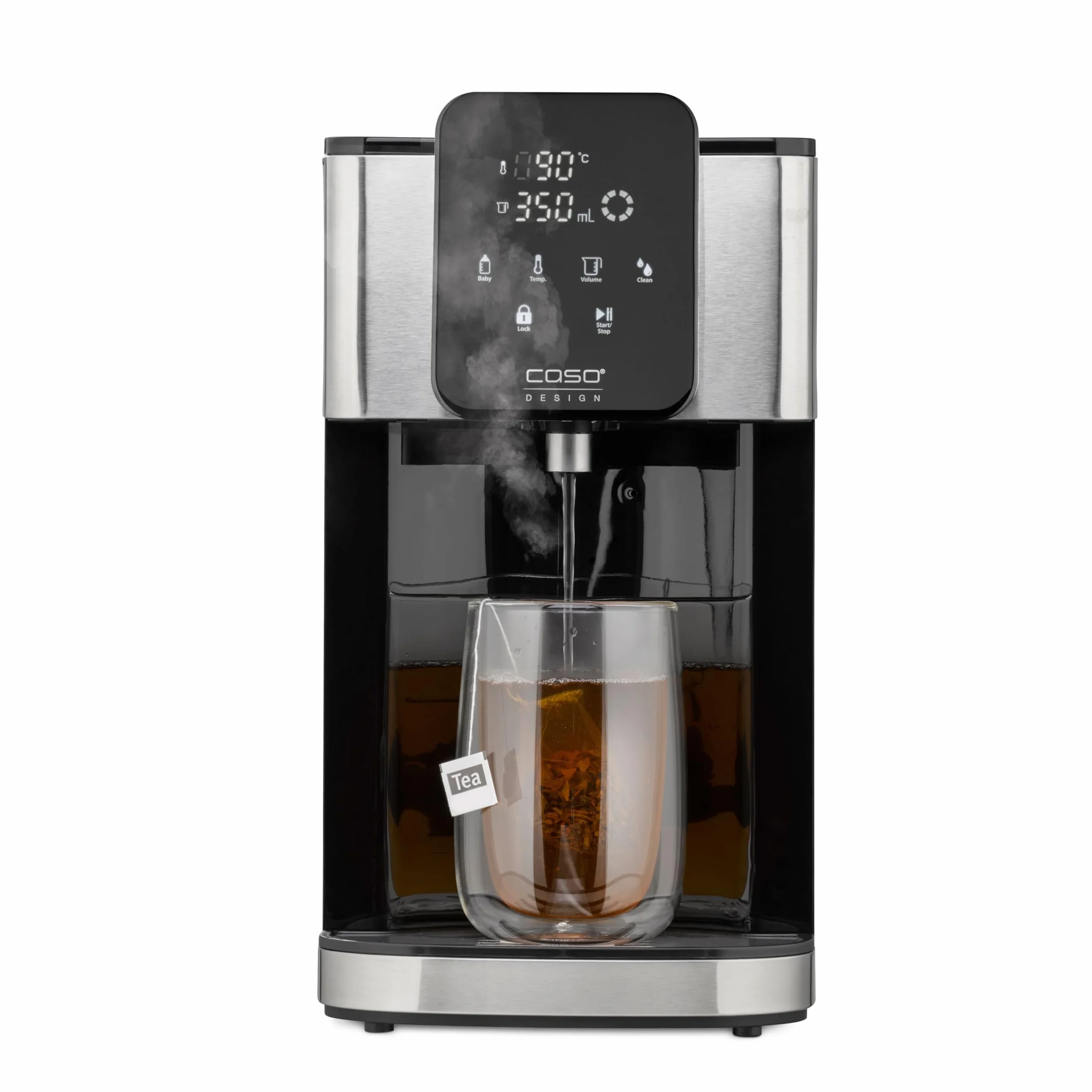 Caso HW 1660 - dispensador de Agua Caliente 4L - hervidor de Agua electrico - Agua Caliente en Segundos - Temperatura 40°C a 100°C - 7 cantidades de Salida - Filtro Antical y Anti Impurezas