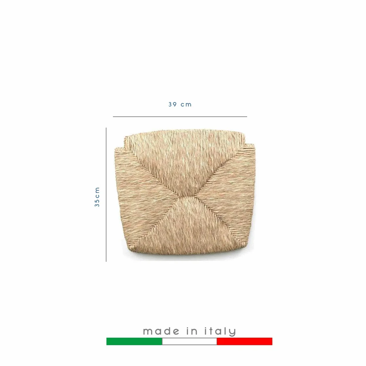 Silla Venezia de madera ZStyle para restaurantes, asiento de enea, verde, azul, amarillo, rojo