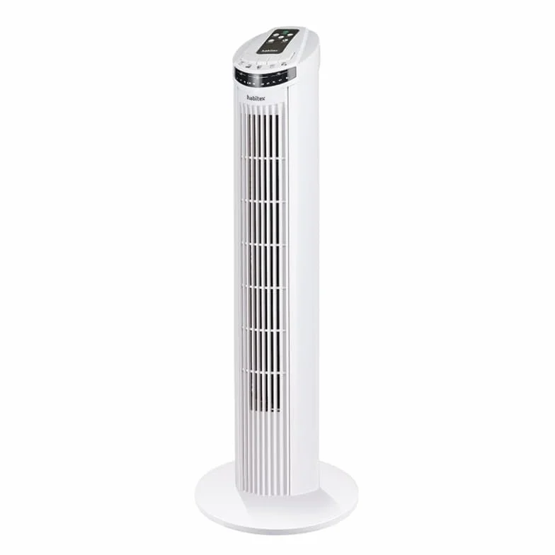 Habitex Ventilador Torre 29inch Blanco con Mando