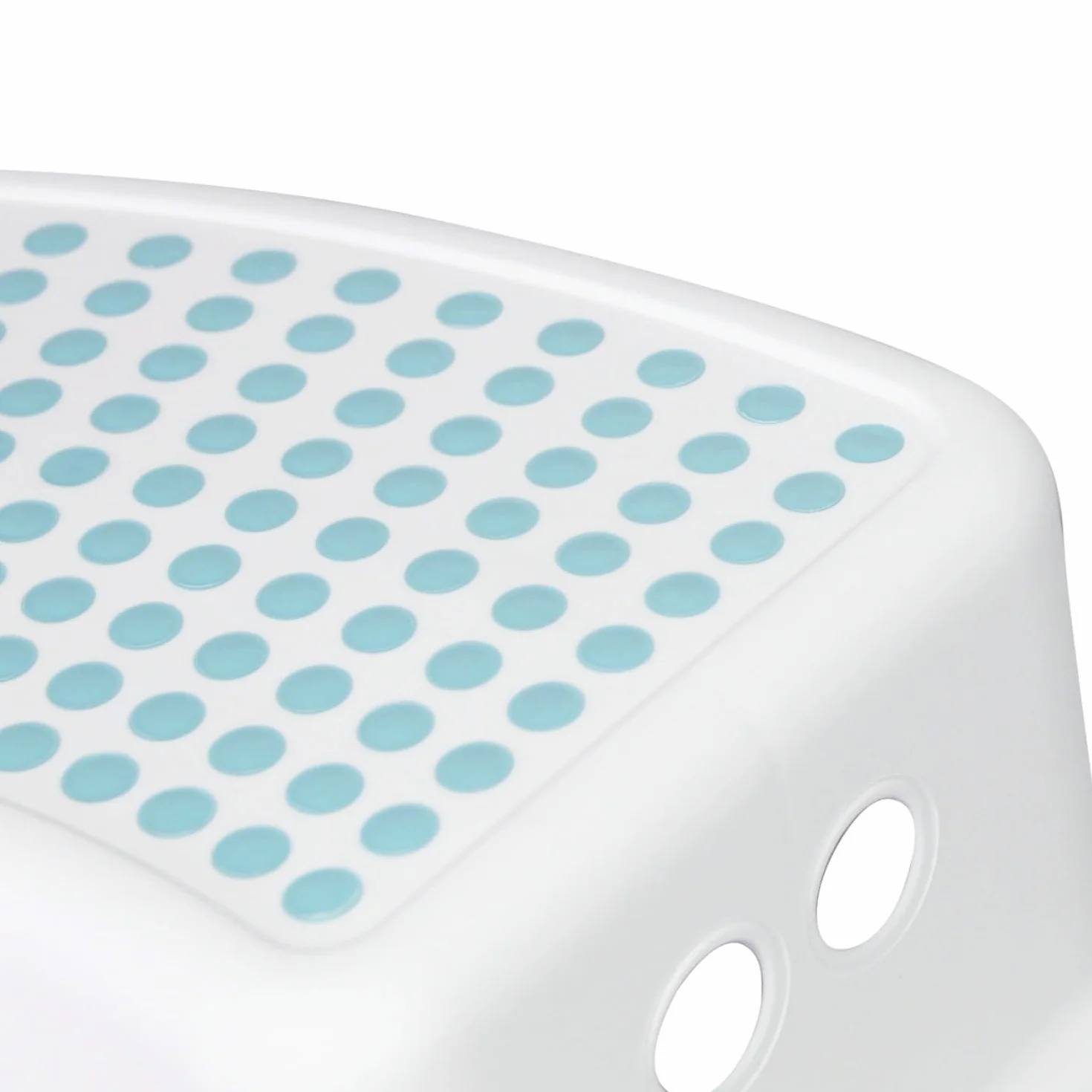 7H SEVEN HOUSE Escalones Infantiles de 1 Peldaño 35x25x13cm TinySteps Blanco/Azul