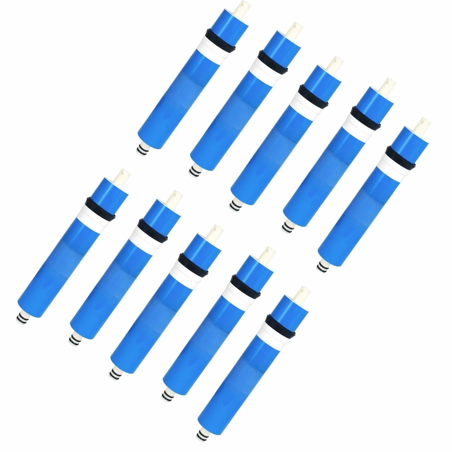 Membrana de ósmosis inversa RO for filtro agua cocina doméstica, 10 unidades, 50 GPD en el sabor del agua. Fácil instalación