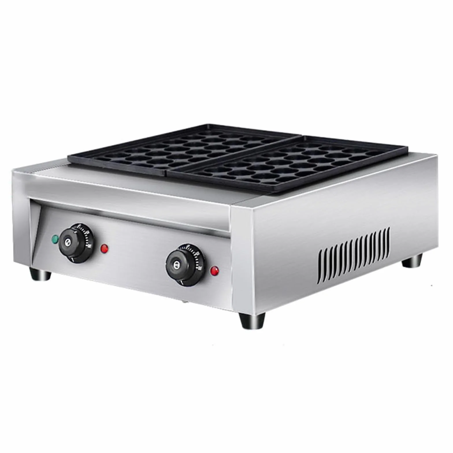 Máquina Takoyaki Eléctrica de 56 Hoyos Electric Octopus Fish Ball Griller Maker Máquina de Bolas de Pulpo para Calles de Refrigerios