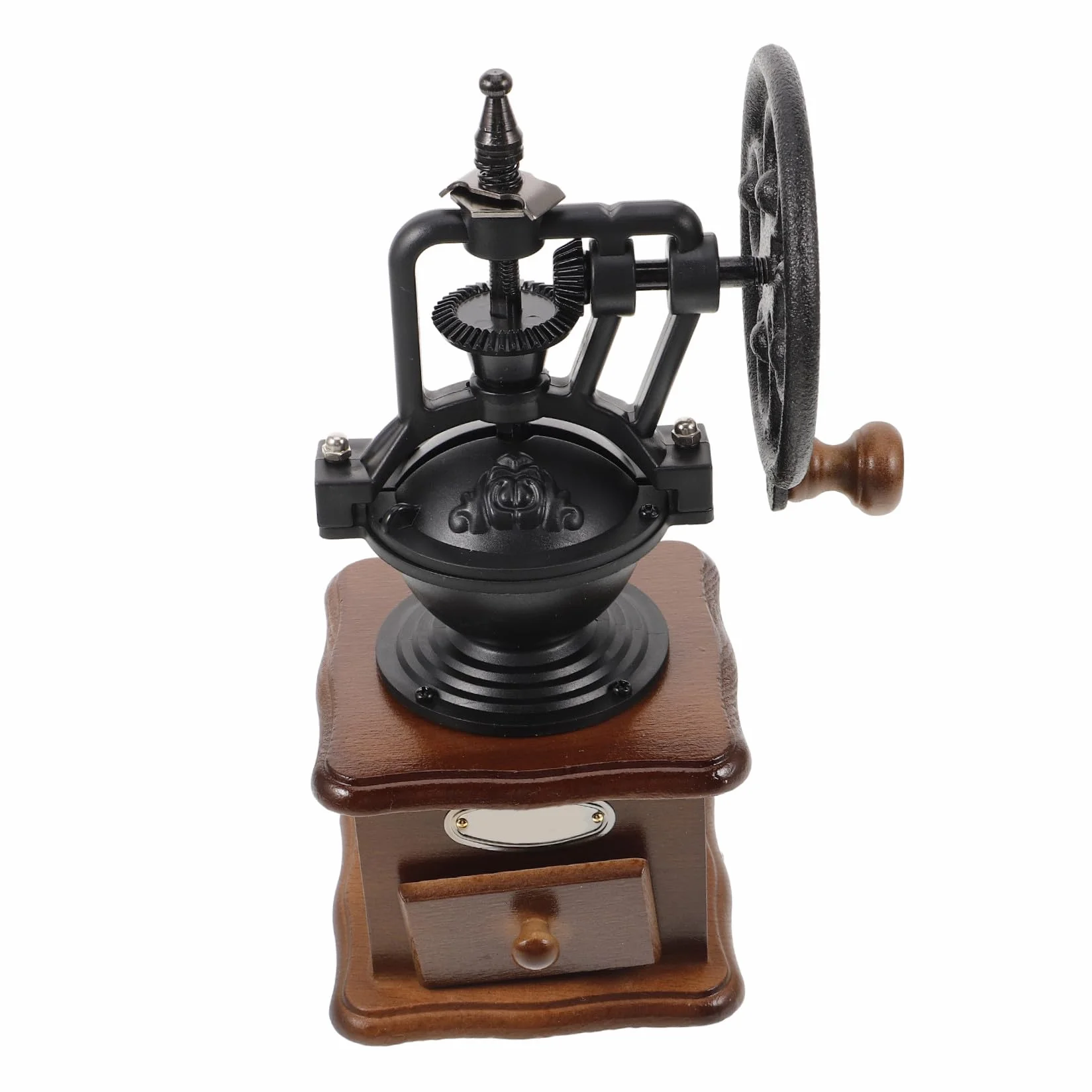Gatuida Molinillo de Café Manual de Madera Vintage para Uso el Hogar Molinillo de Café de Muelas para Principiantes