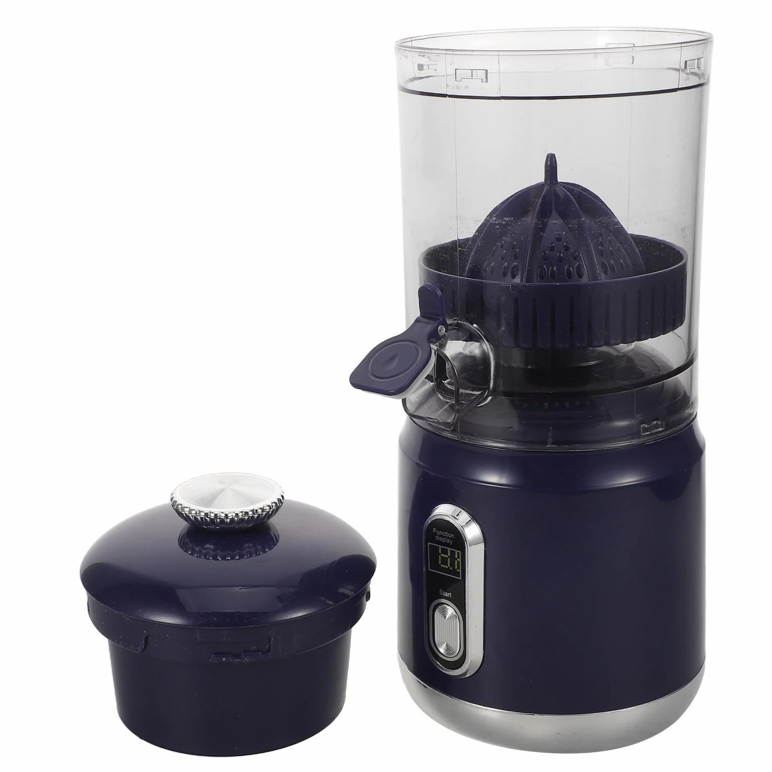 Exprimidor Eléctrico Portátil de Cítricos, Exprimidor de Jugo Eléctrico de Plástico, 600ml, 45 W, 110mm, para Frutas, Uso en Hogar y Oficina