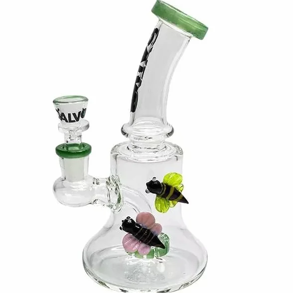 Pipa de Agua | Calvo Glass - Bee Rig Lite Verde 19cm con Percolador
