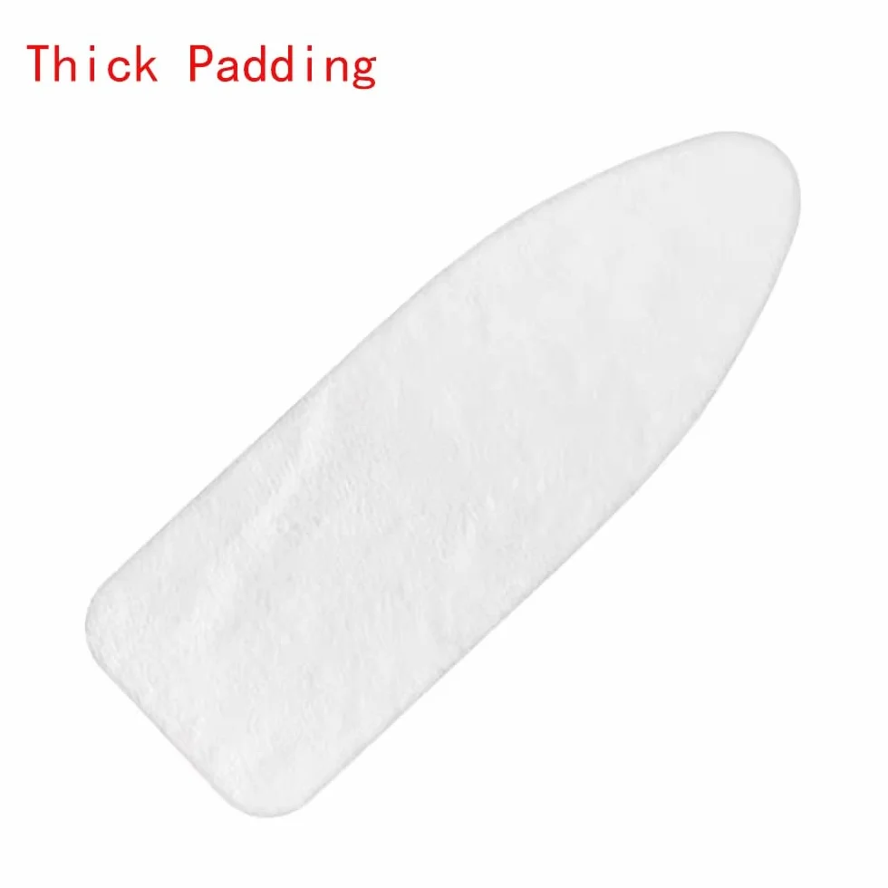 Funda y Almohadilla de algodón para Tabla de Planchar de 13 x 38 Pulgadas, Funda de Repuesto para Tabla de Planchar, Almohadilla Reflectante de Calor, Funda Acolchada Ajustable (c
