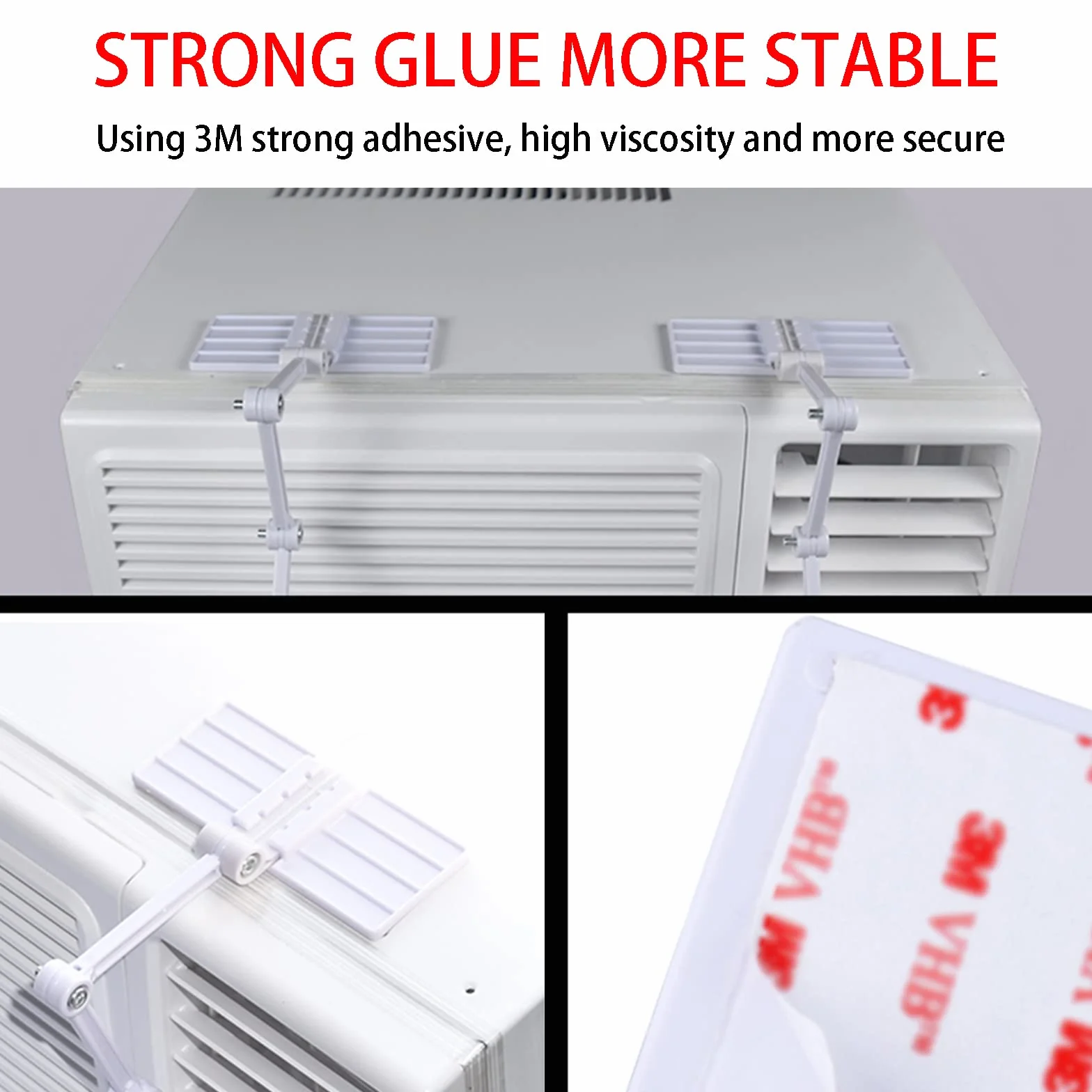 Deflector de aire, deflector de aire acondicionado para unidades de ventana, mejora la circulación de aire acondicionado y calefacción, disponible en invierno y verano.