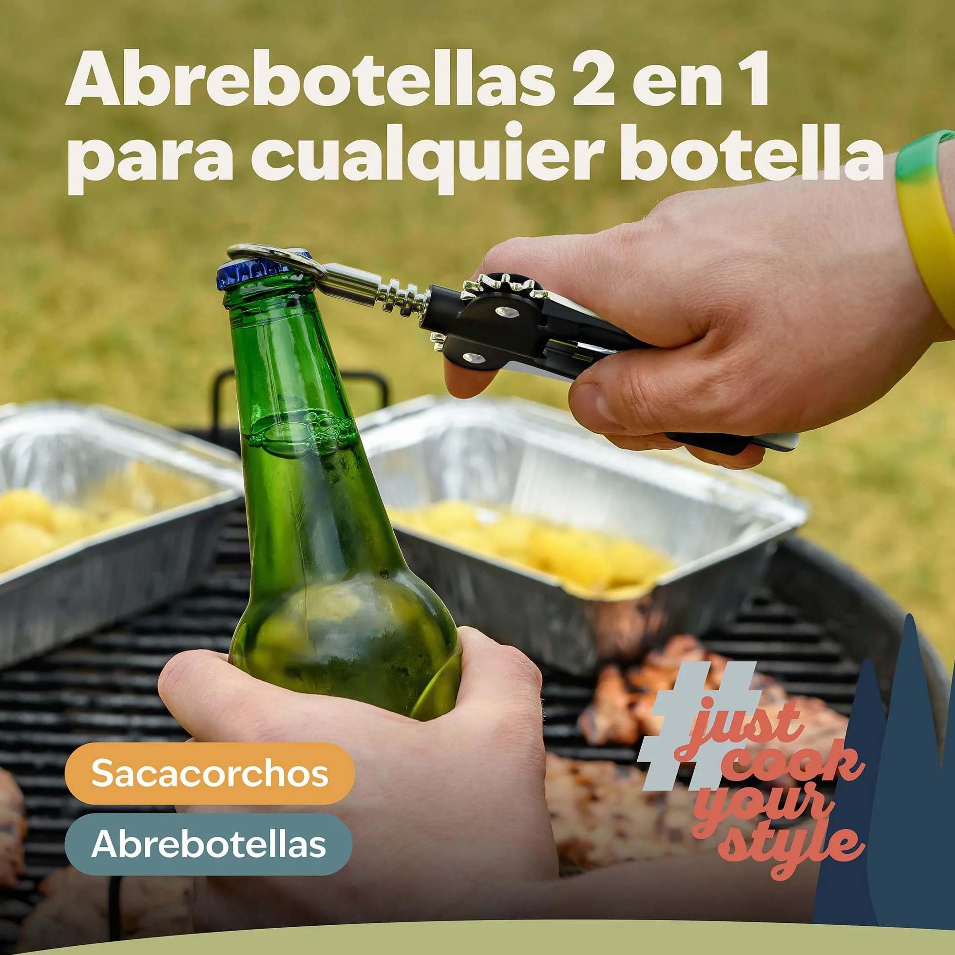 Sacacorchos Premium de Aleación de Zinc, Abridor de Botellas de Vino Multifuncional