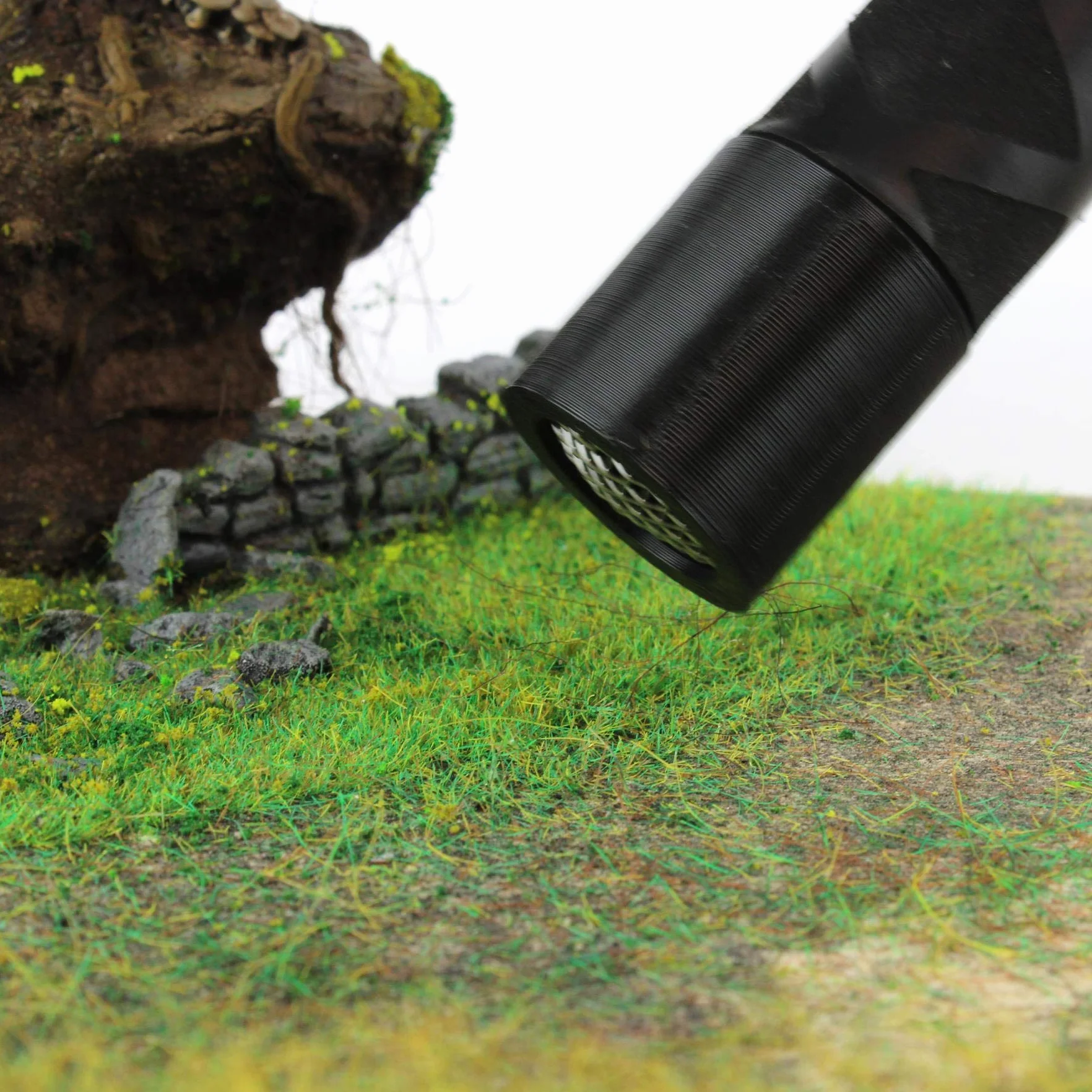 War World Scenics Pro Grass Detailer Aplicador de Hierba Estática - Modelismo Ferroviario Precisión Vía Tren Maqueta Miniatura Diorama Césped Escenario Flocado Base Belén Envio Seguimiento