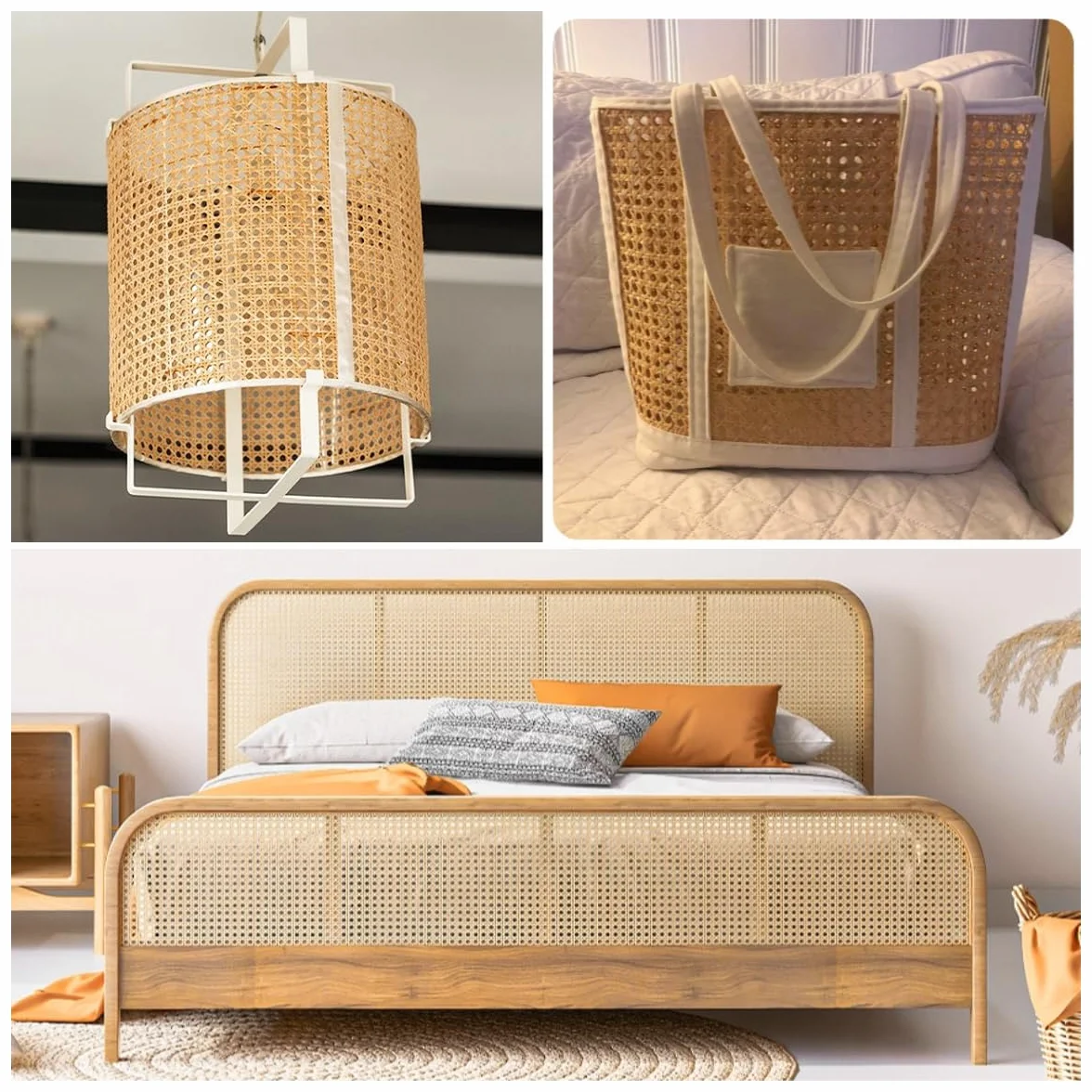 Ratan Rollo Mimbre 70 x 250cm, Rejilla Mimbre, Mimbre Natural, Mimbre Rollo, Rattan, rollo ratan, Ratan Natural por Metros, Rollo de Mimbre para Muebles, Armario ratan, Silla ratan Aparador Cabecero