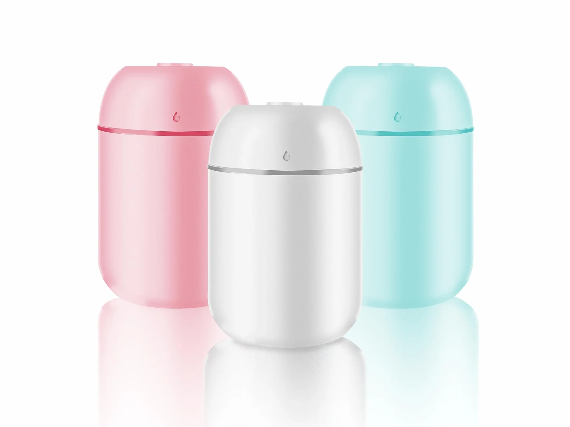 3 humidificadores pequeños de niebla fría de 330 ml para dormitorio interior, mini humidificador de aire personal fácil de limpiar para plantas, vaporizador para congestión portátil, humidificadores
