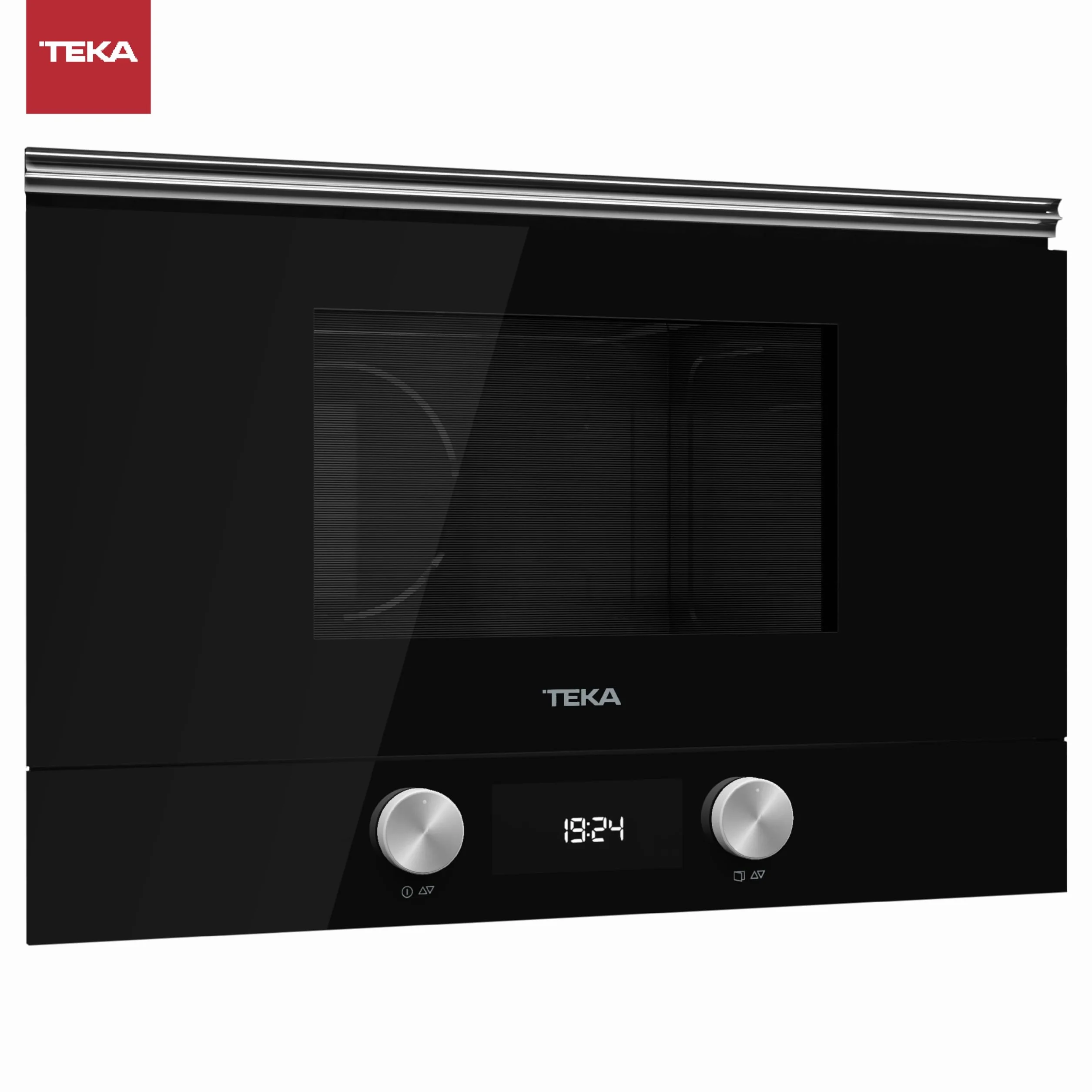 Teka ML 8220 BIS L Microondas de Integración Grill Urban Colors Edition Base Cerámica 5 Niveles Potencia 9 Menús Acceso Directo Cristal Negro