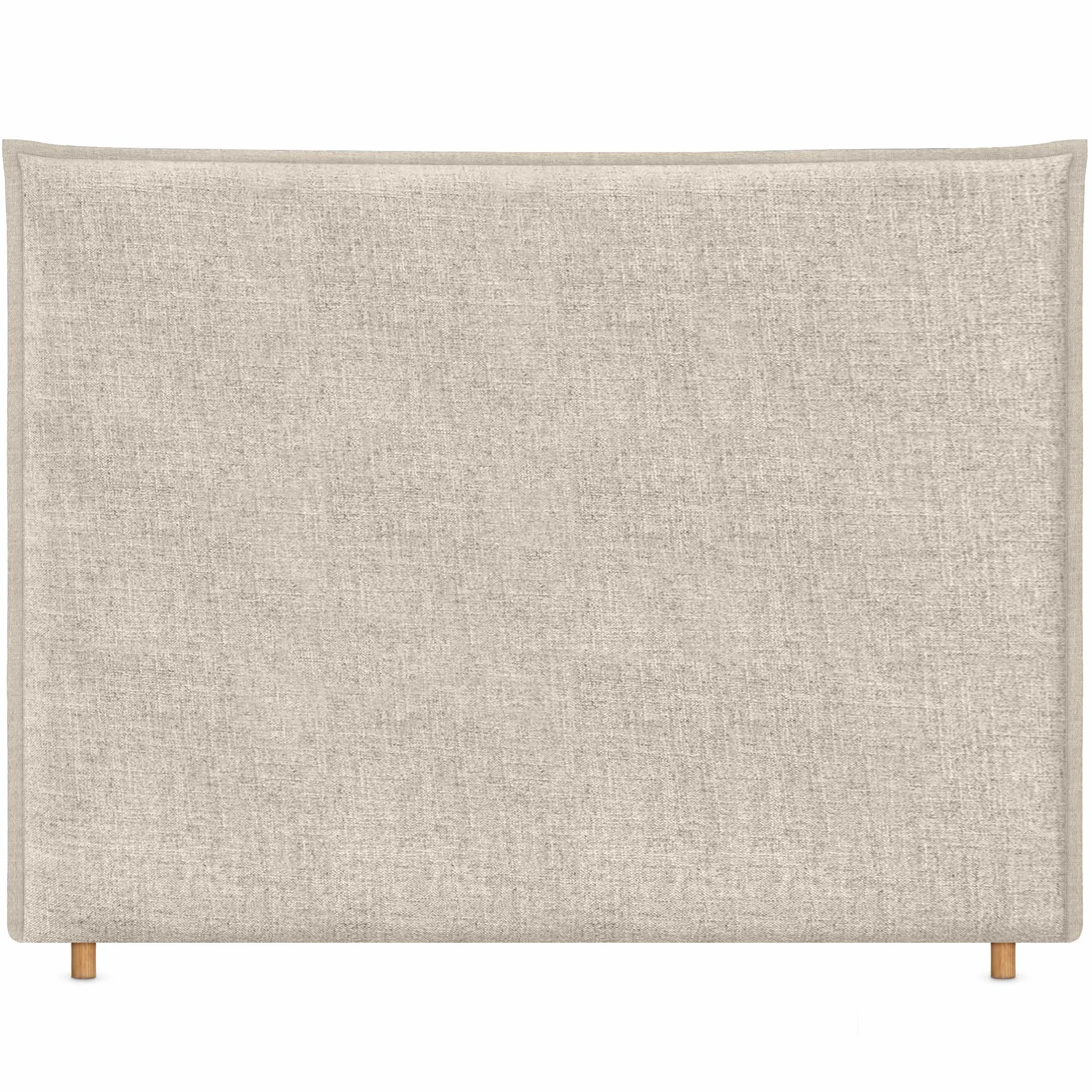 DHOME Cabecero de Lino Natural con Ribete hasta el Suelo con 8cm de Grosor Cabezal Tapizado Cama Dormitorio Moderno Top Trending (Lino Natural, 150cm (Camas 150))
