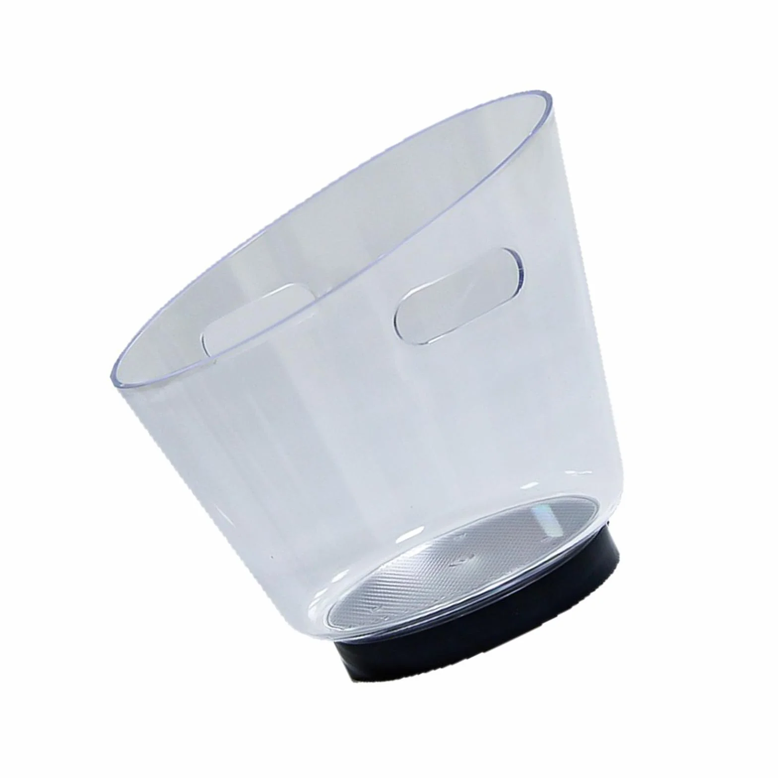 Enfriadores de champán de 6 litros con dos asas, diseño transparente brillante, enfriador de bebidas para fiestas y uso al aire libre