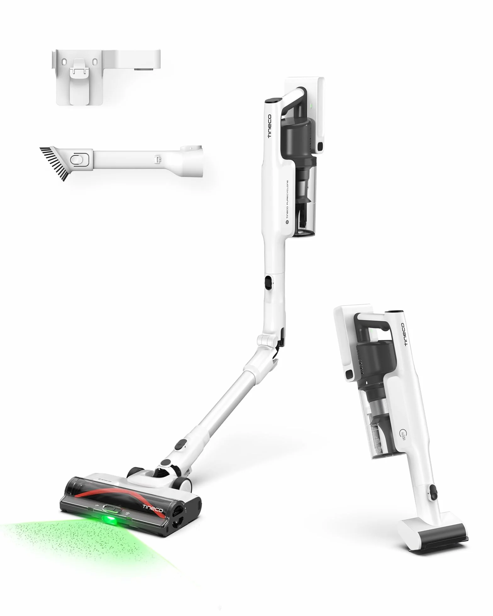 Tineco Pure One A50S Plus Aspiradora de Mano Sin Cable, 185W de Succión | Hasta 70Min de Autonomía, Contenedor de Basura Más Grande de 1L, Cepillo 3DSense, ZeroTangle