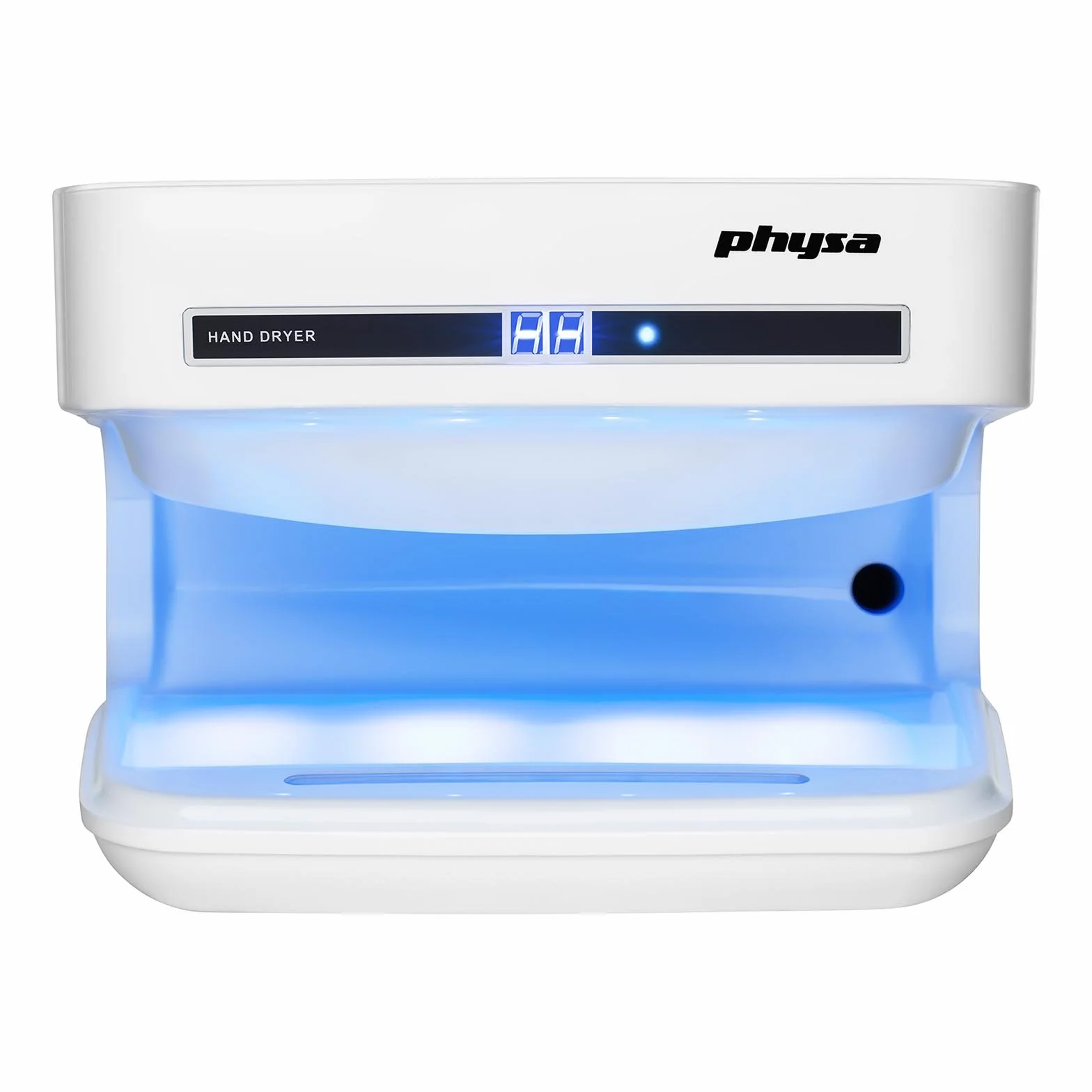 Physa ORIA White Secador de Manos Eléctrico Automático (Tiempo de Secado máx.: 5-7 s, Potencia de 1650 Watt, Flujo de Aire: 86 m/s)