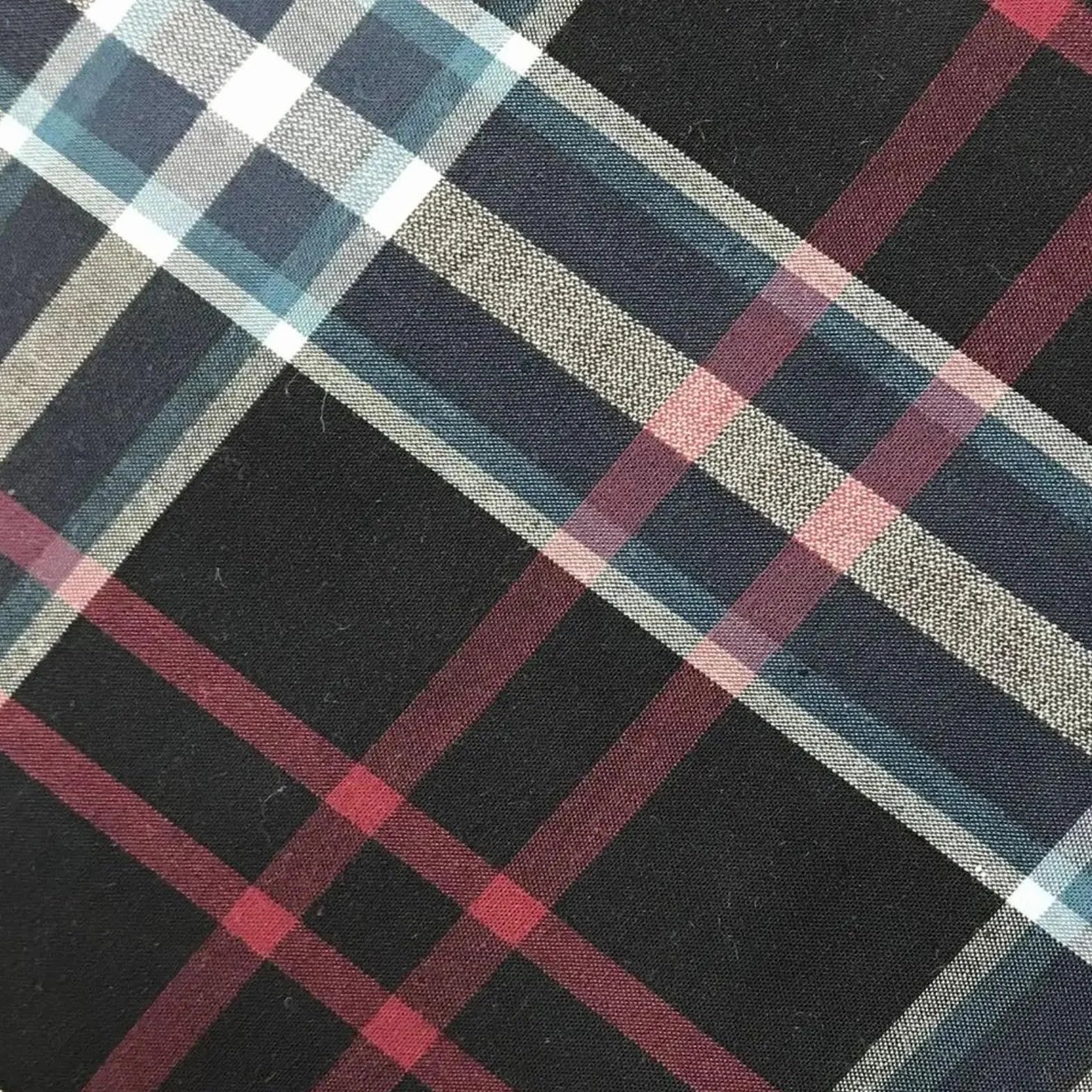 Tela A Cuadros Tela a cuadros de tejido liso algodón | Camisa Transpirable Primavera Verano Material Estampado Colorido for Vestidos Y Cojines(Color1)