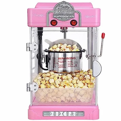 Máquina de palomitas de maíz para uso doméstico y comercial, ideal para fiestas y noches de cine