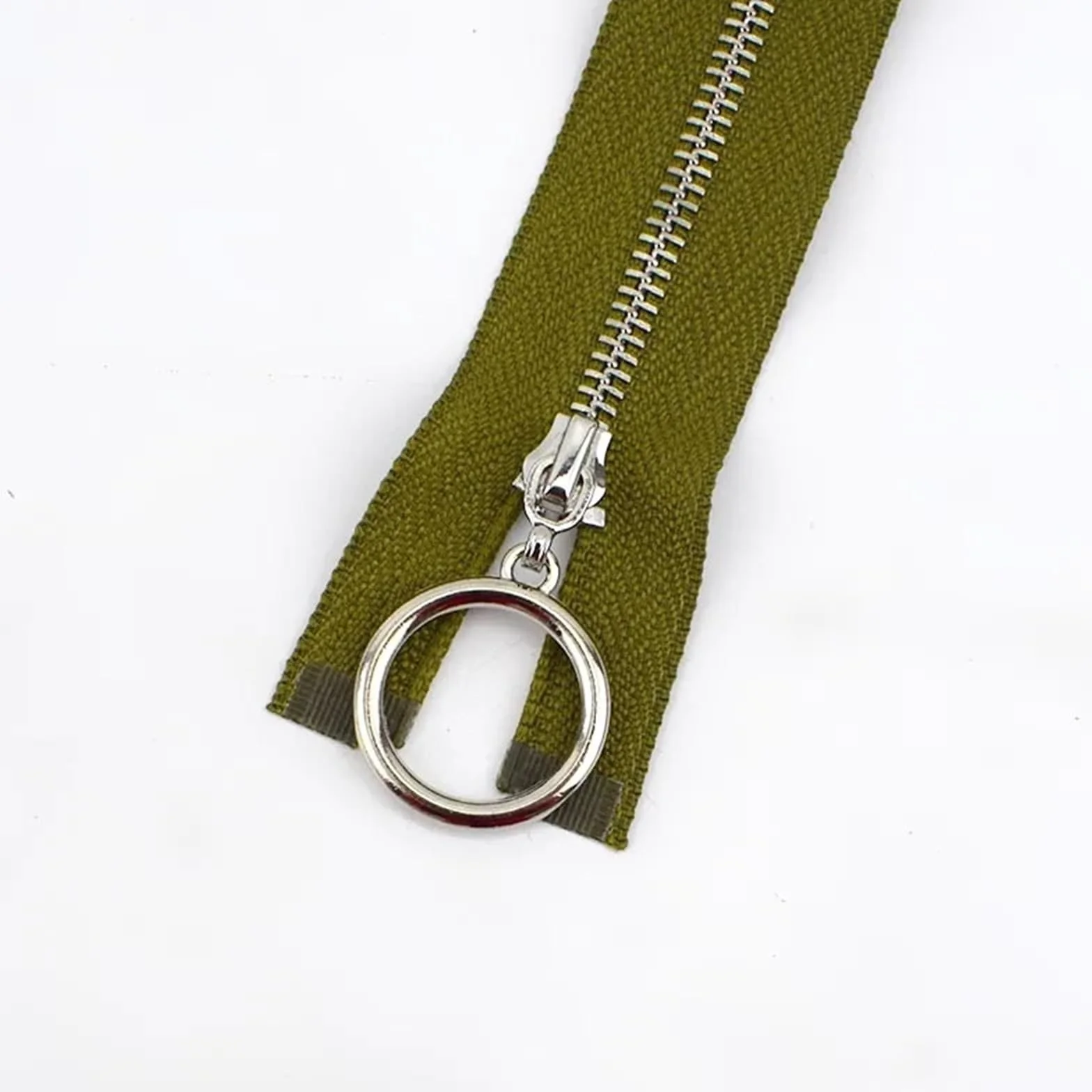 Cremallera con dientes de metal, 5 cremalleras de 15/18/20/25/30 cm for decoración de bolsas de ropa, kit de reparación de cremalleras, accesorios de costura DIY(Za085-green,OPENEND-NO3-70CM-5PCS)