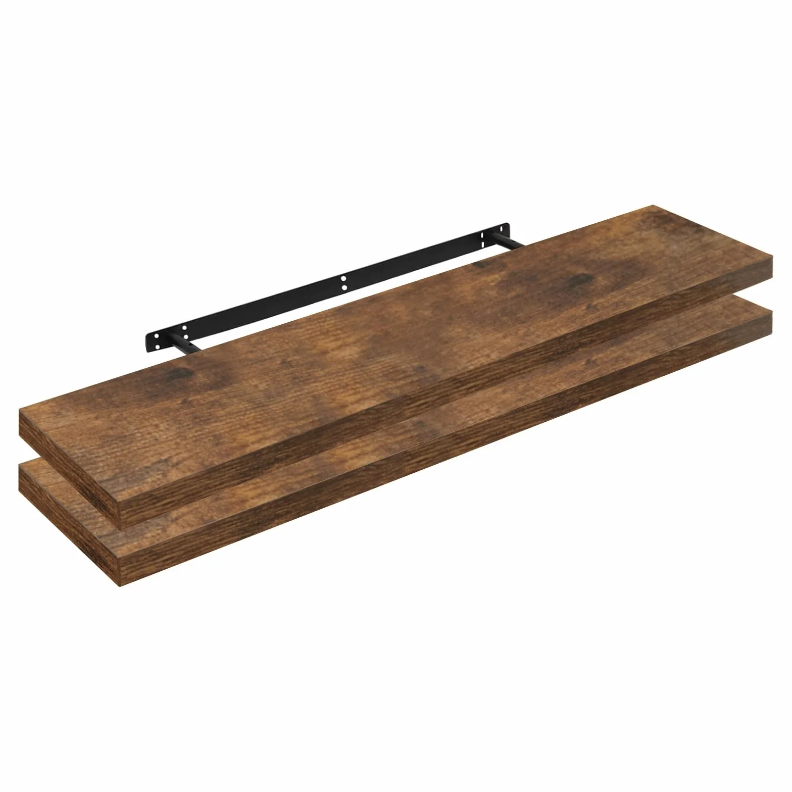 WOLTU Estanteria Pared Flotante, Juego de 2 de Madera de MDF, para Salón, Cocina, Pasillo RG9317hov-2 | Estantería de pared, estantería para libros, para decoración de oficina, salón, dormitorio, cocina