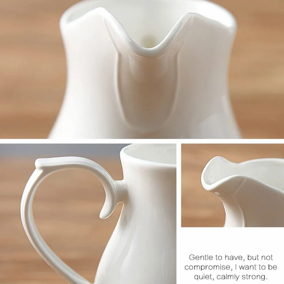 Barco de salsa fácil de verter Gravy Boats Leche Jugs Carne de res Filete Jugo Cubo Bucket Sauce Placa Vajilla Accesorios de Café para servir aderezo para ensaladas, caldo, pimienta negra ( Size : L )