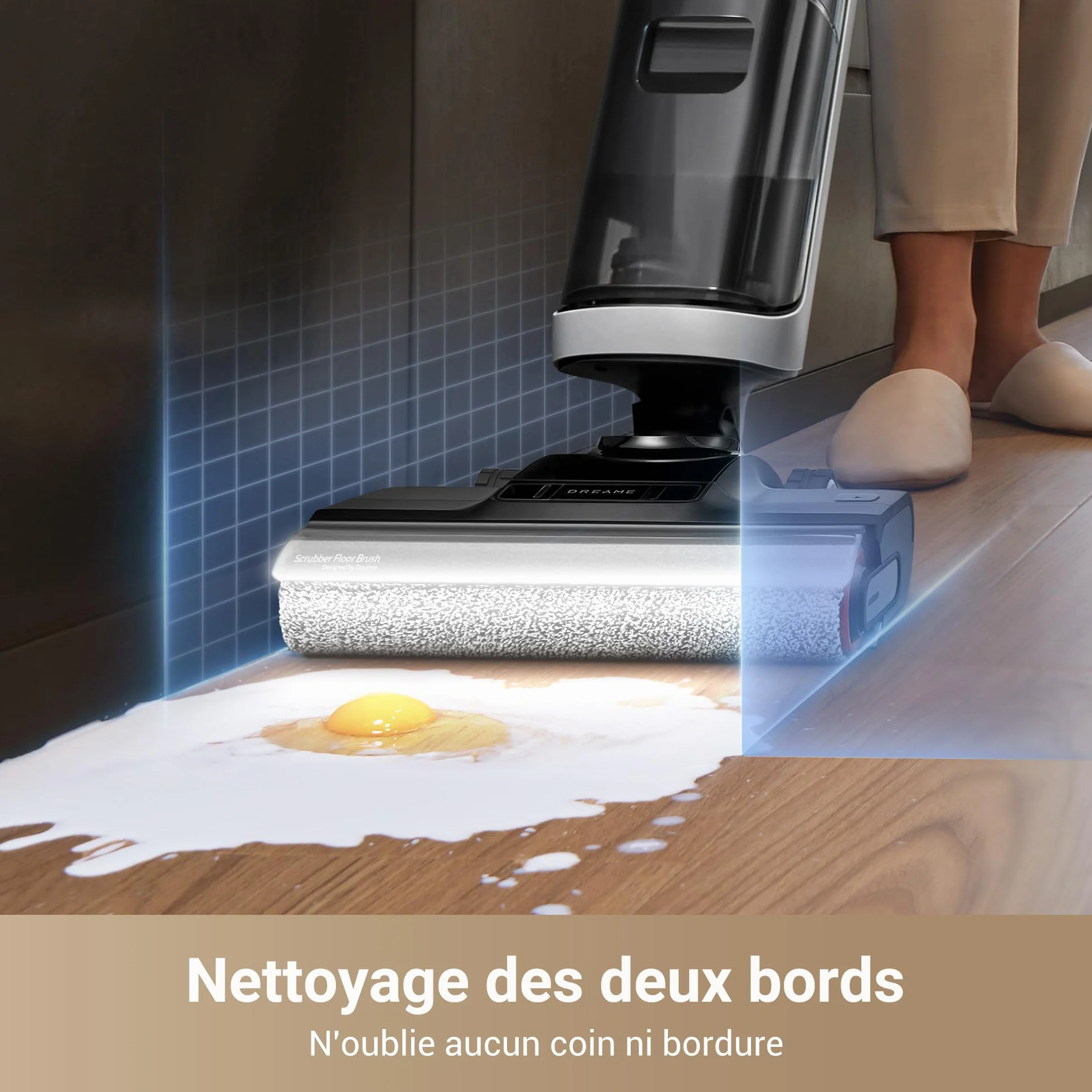 DREAME H14 Pro Aspiradora en Seco y Húmedo, Alcance de 180 Celsius, Autolimpieza a 60 Celsius, Secado en 5 min, Máxima Potencia de 18.000 Pa, Adición Automática del Producto, Cepillo Giratorio