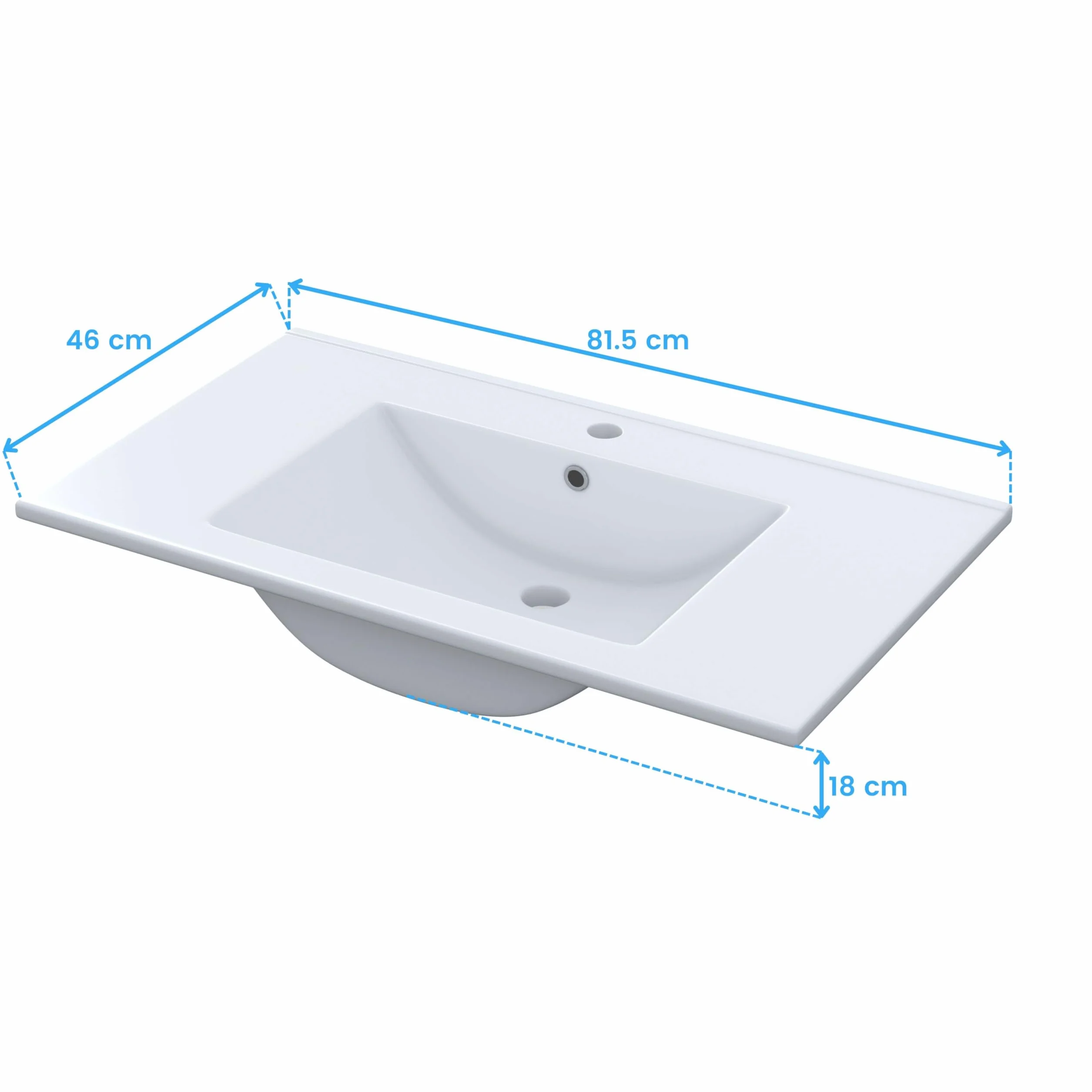 Miroytengo Pack Baño Completo Roble Alaska con Espejo y Lavabo Cerámico