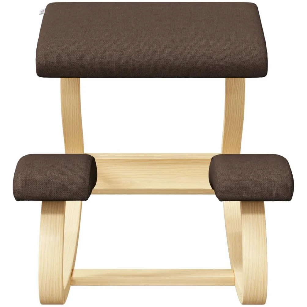 vidaXL Taburete de Rodillas, Silla Ergonómica para Rodillas, Mecedora Acolchada, Silla para Dormitorio Salón Oficina, Madera Contrachapada de Abedul