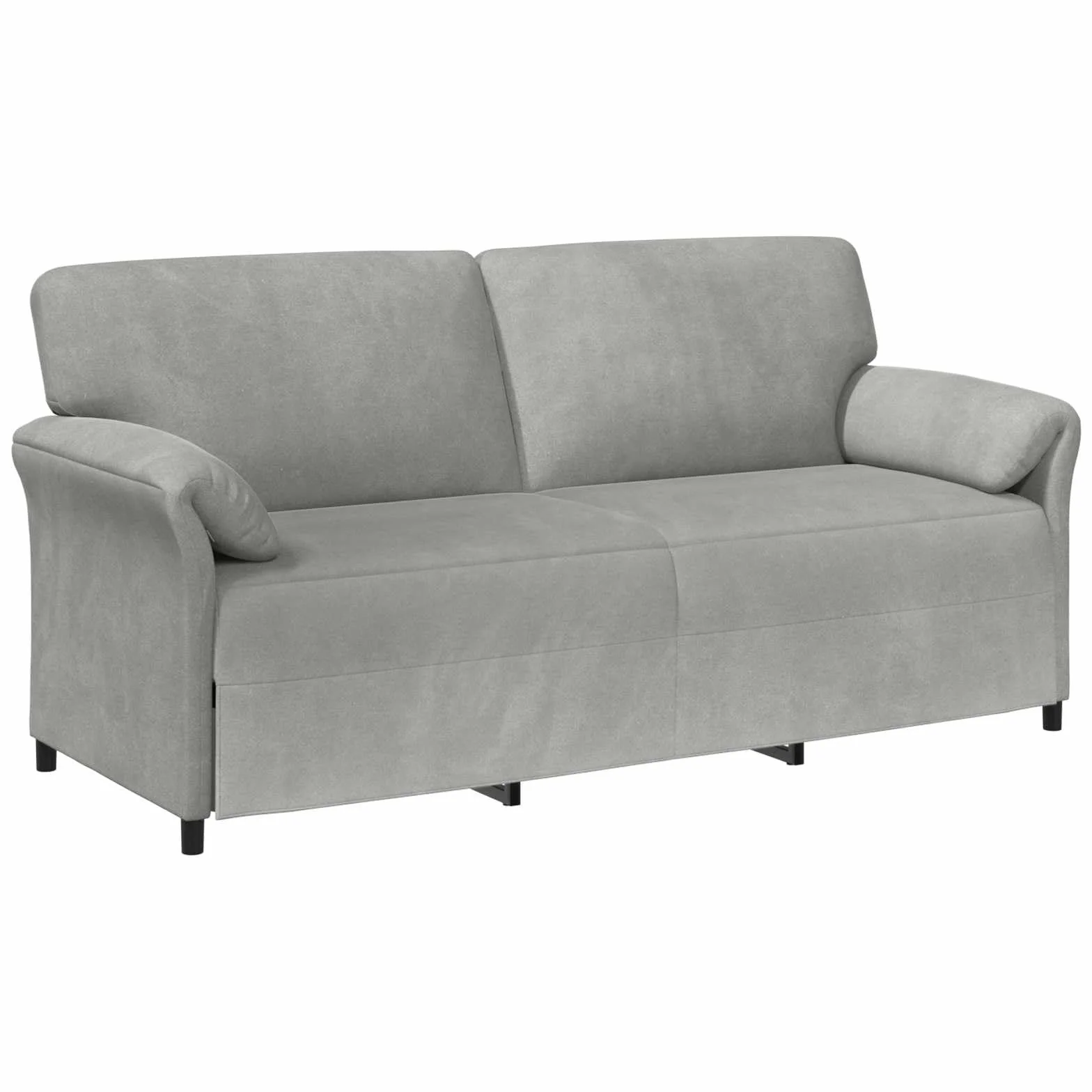 vidaXL Sofá de 3 plazas Gris Claro 198 x 83 x 95 cm Terciopelo