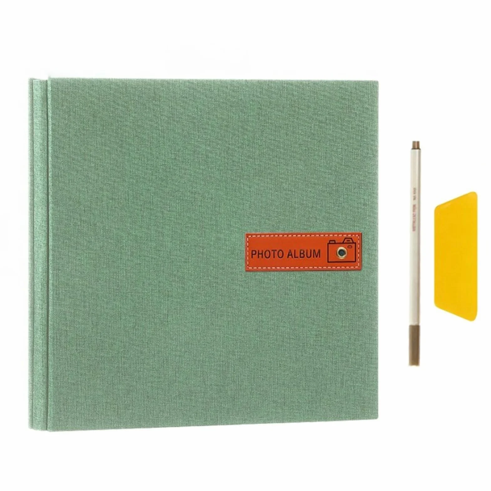 1 álbum de fotos autoadhesivo, álbum de fotos, álbum de fotos, libro de fotos para personalizar, para regalos de boda, recuerdos de bebé, viajes, aniversario, cumpleaños, escuela (verde)