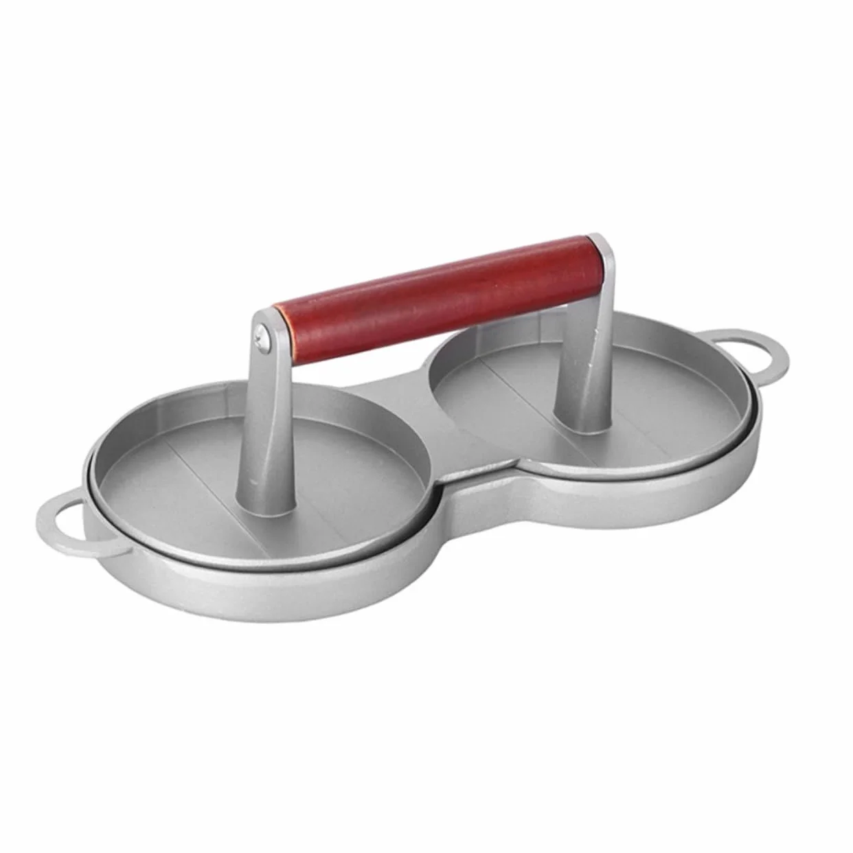 Cabilock Prensa para Hamburguesas de Aleación de Aluminio, Plata | Molde para Prensar Carne, Uso Diy, Diseño Robusto y Fácil de Usar, Accesorio de Cocina