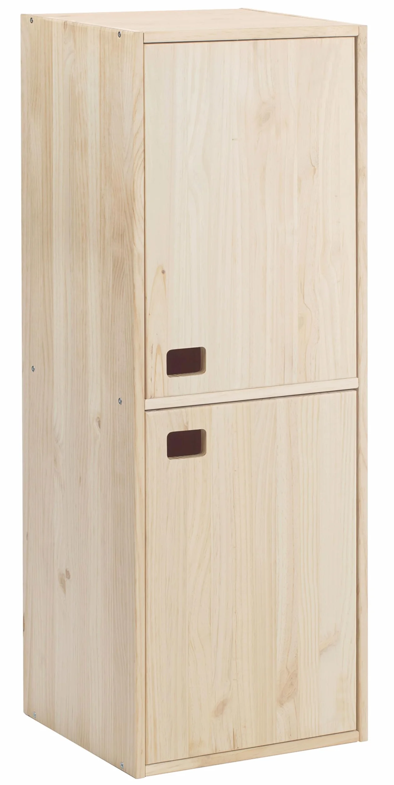 Astigarraga Kit Line Armario Almacenaje Dinamic 2 Puertas y 4 Baldas, Madera Pino - 105,4x37,3x33cm