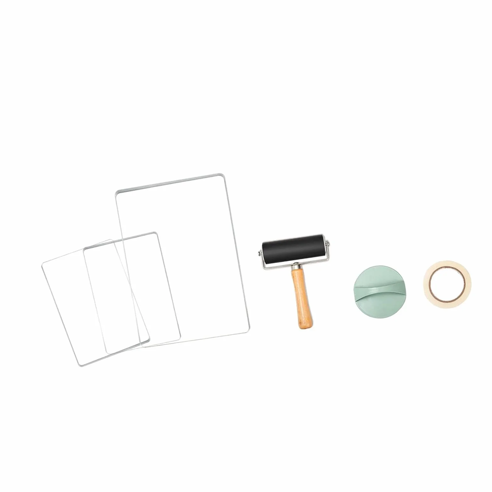 Juego de Placas de Impresión en Gel, Herramienta de Impresión Lavable para Llevar Un Diario.