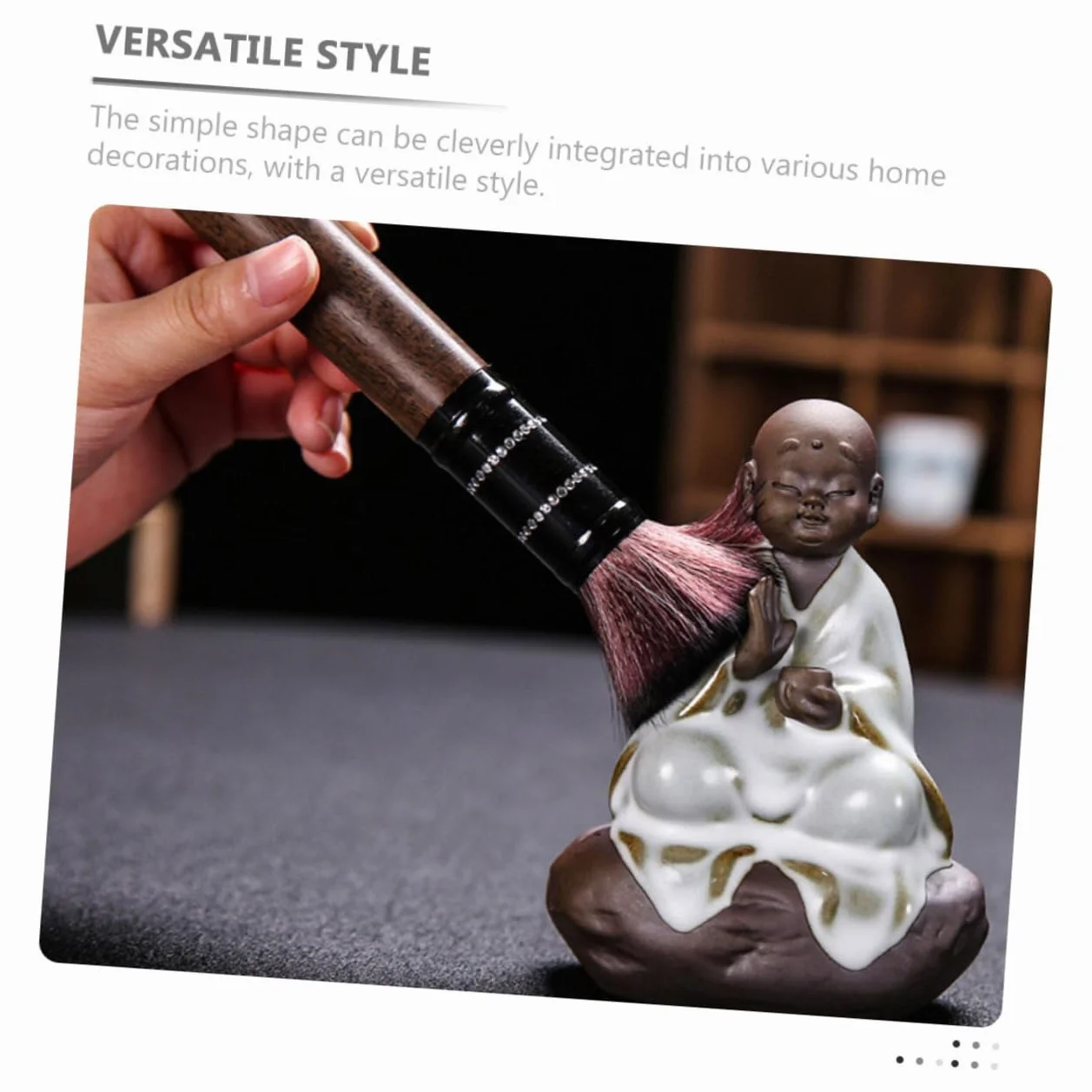 1juego Infusor De Té Cerámico Miniatura Diseño De Buda Accesorios Para Ceremonia Del Té Compacto y Ligero Para Decoración Del Hogar Para y Uso Personal