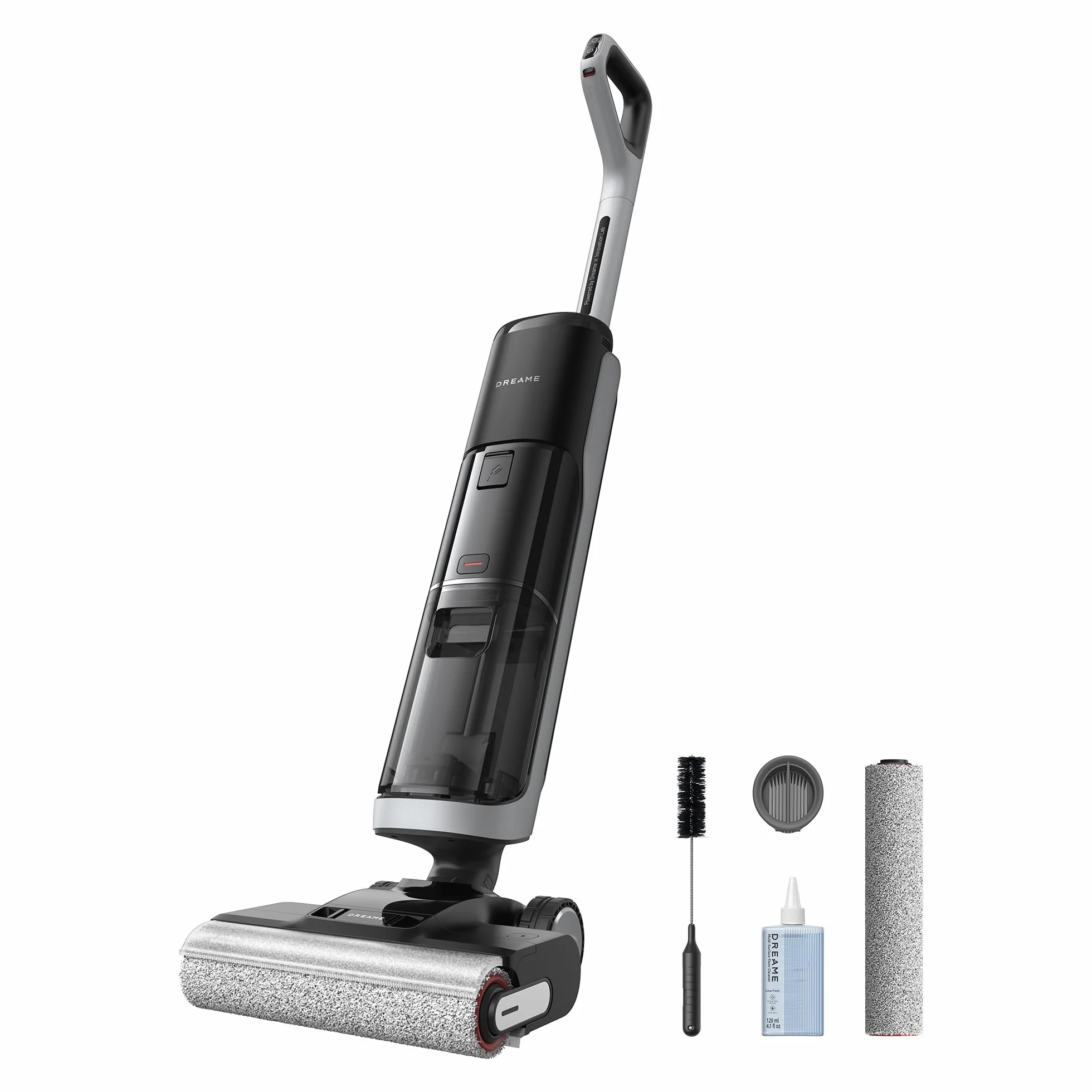 DREAME H14 Pro Aspiradora en Seco y Húmedo, Alcance de 180 Celsius, Autolimpieza a 60 Celsius, Secado en 5 min, Máxima Potencia de 18.000 Pa, Adición Automática del Producto, Cepillo Giratorio