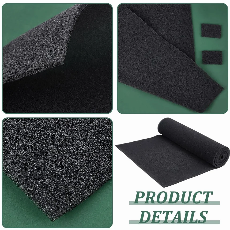 BENECREAT Filtros de Aire Acondicionado 1.5mx40cm Carbón Activado 6mm Espesor