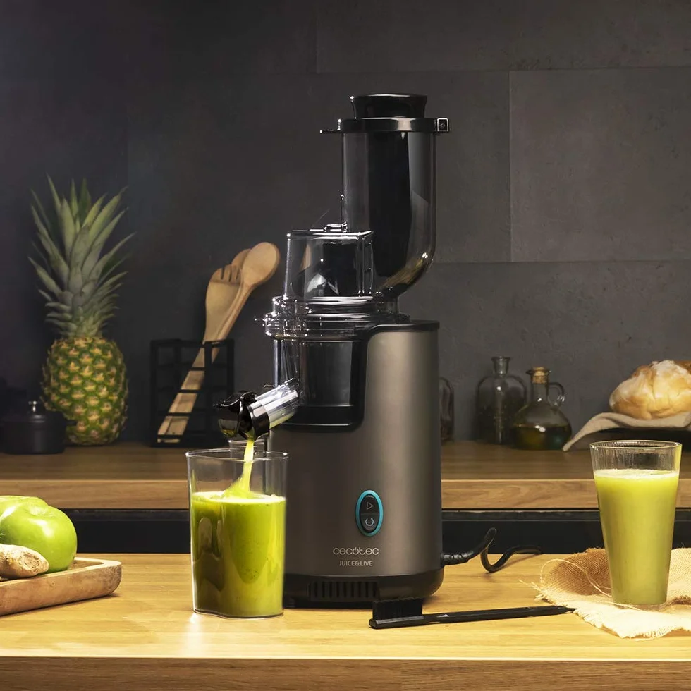 Cecotec Juice&Live 2500 EasyClean Slow Juicer, 200W, 70RPM, BPA-Free, Tritan, 3 Posiciones, Antigoteo