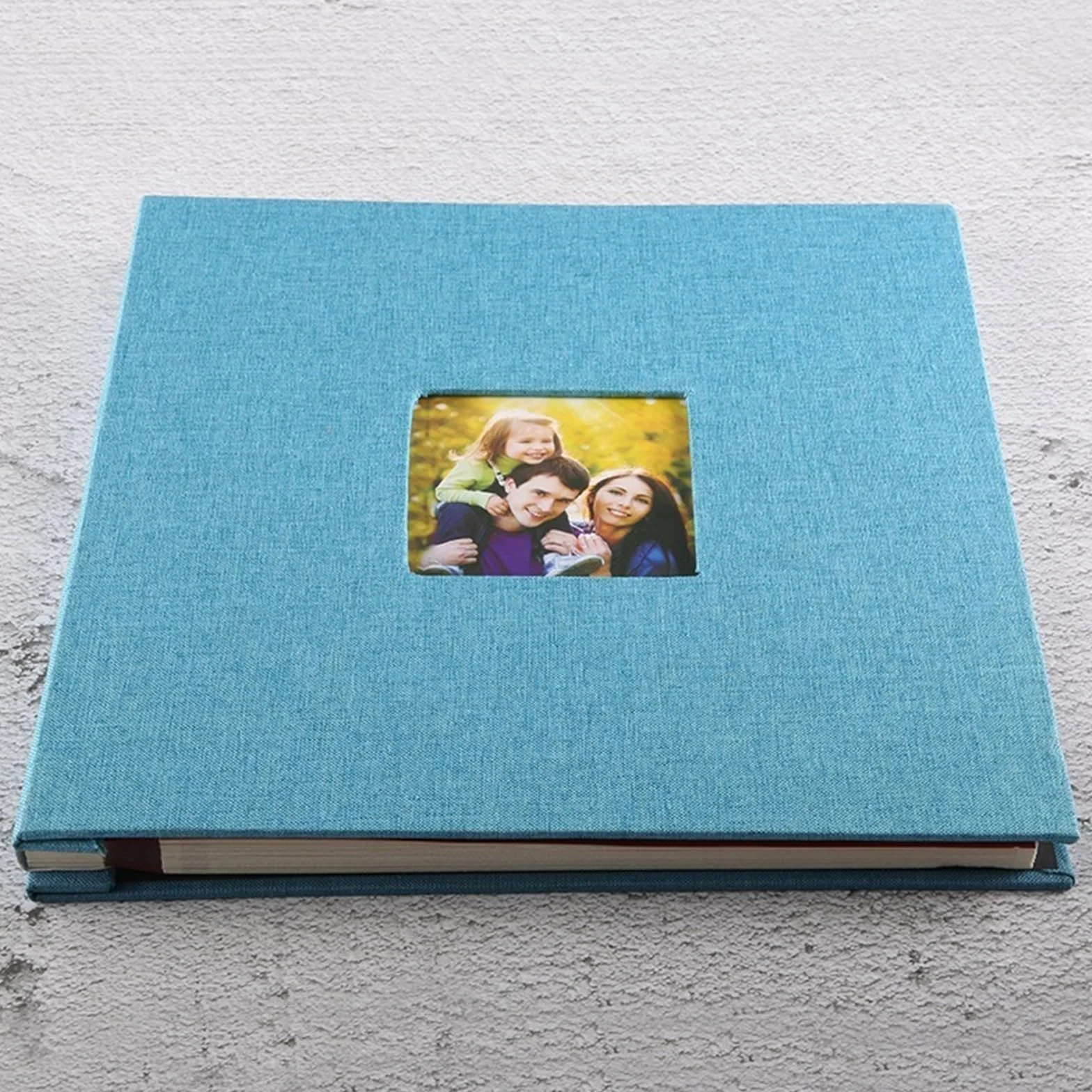 Álbum De Fotos Álbum de Fotos, álbum de Recortes Autoadhesivo for Boda/Familia/Amantes, Cubierta de Lino, Regalo DIY