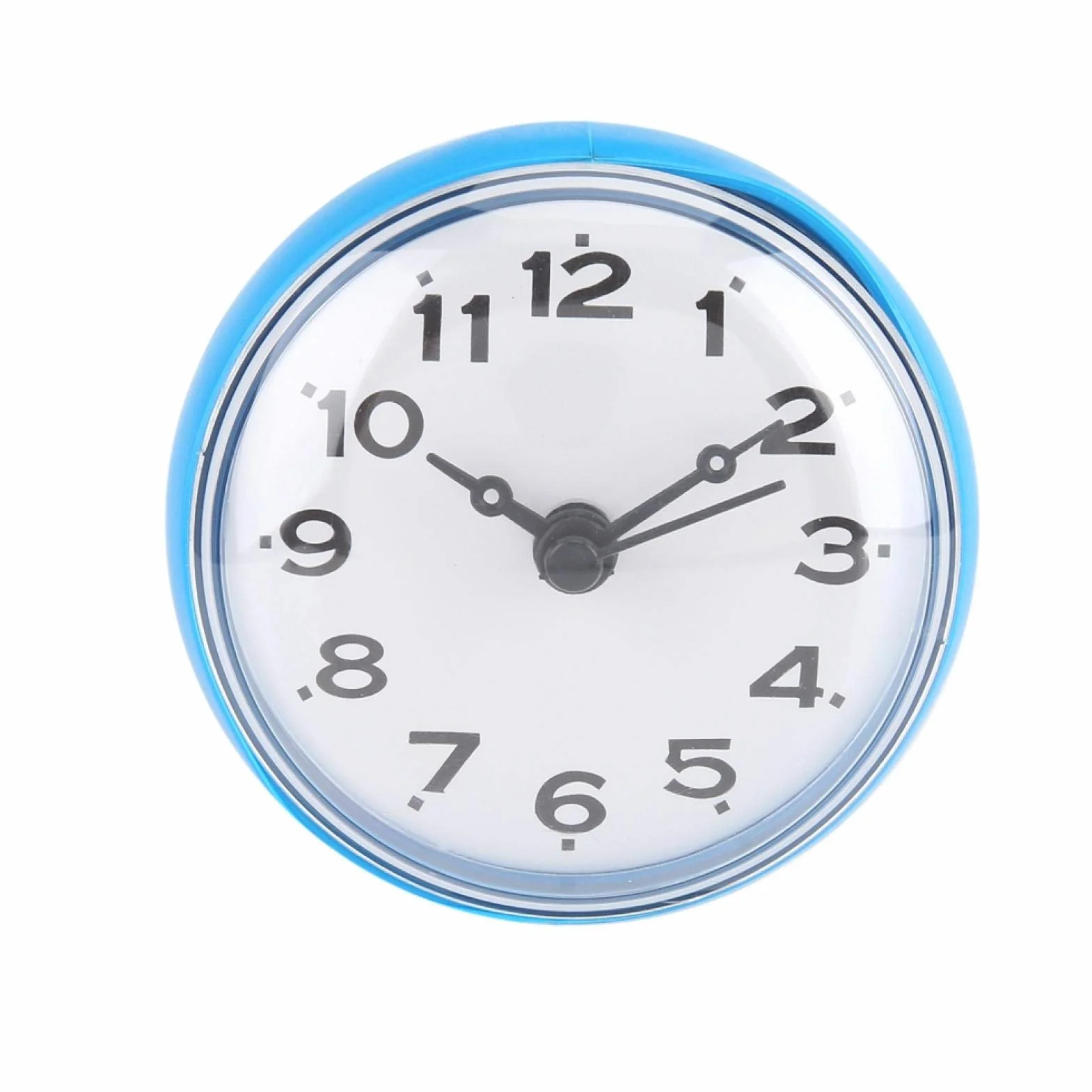 Joyzan Reloj de Ducha Baño Impermeable Ventosa ABS Pequeño Redondo Decoración Temporizador