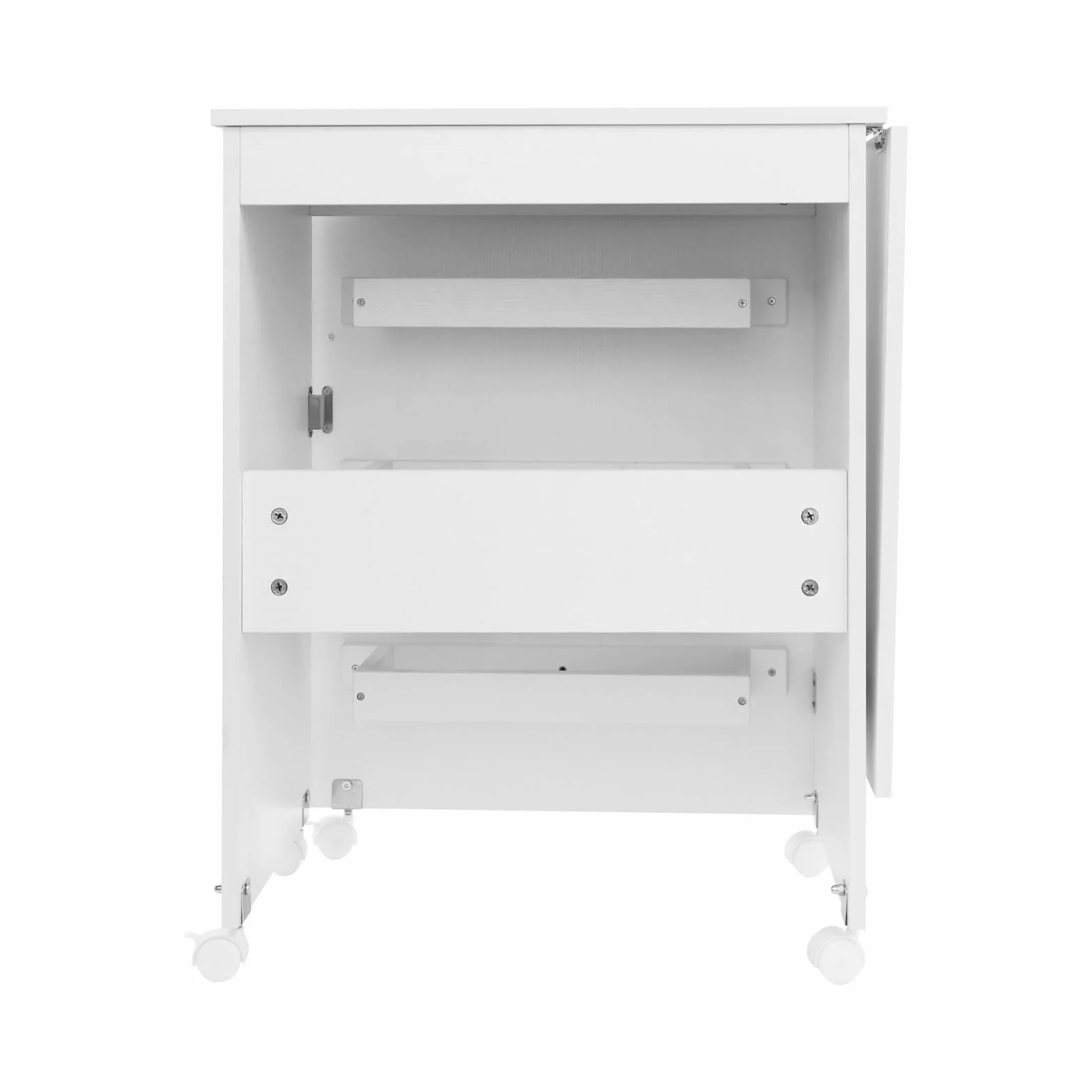 Mesa plegable para máquina de coser 2 en 1, mesa de coser plegable, mesa multiusos con 5 ruedas, para estudios y talleres