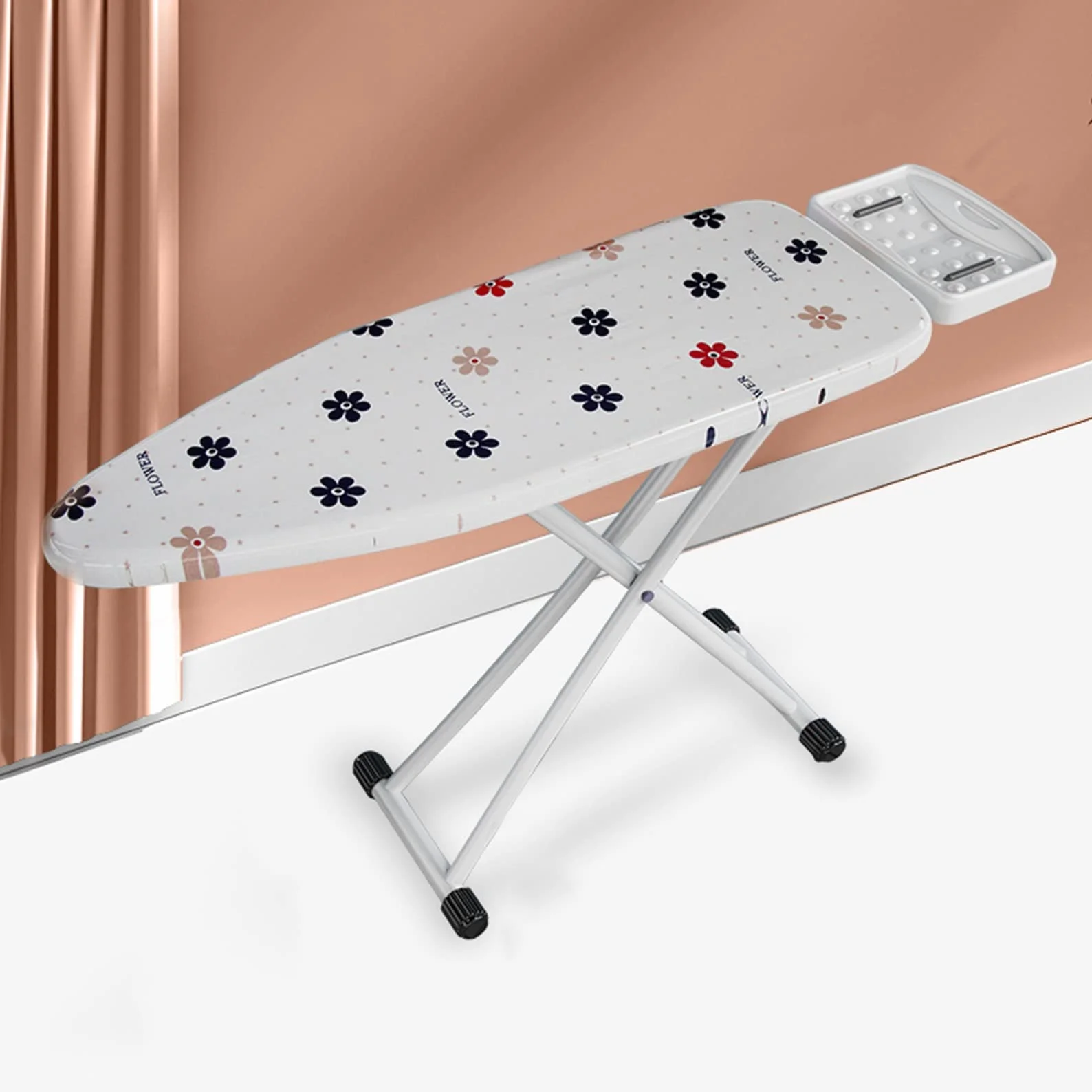 Tabla De Planchar, superficie de planchado extra grande con tabla de planchar manga,Soporte Para Centros De Planchado,5 altura regulable,Patas Extragruesas con Patas Antideslizantes ( Color : A )