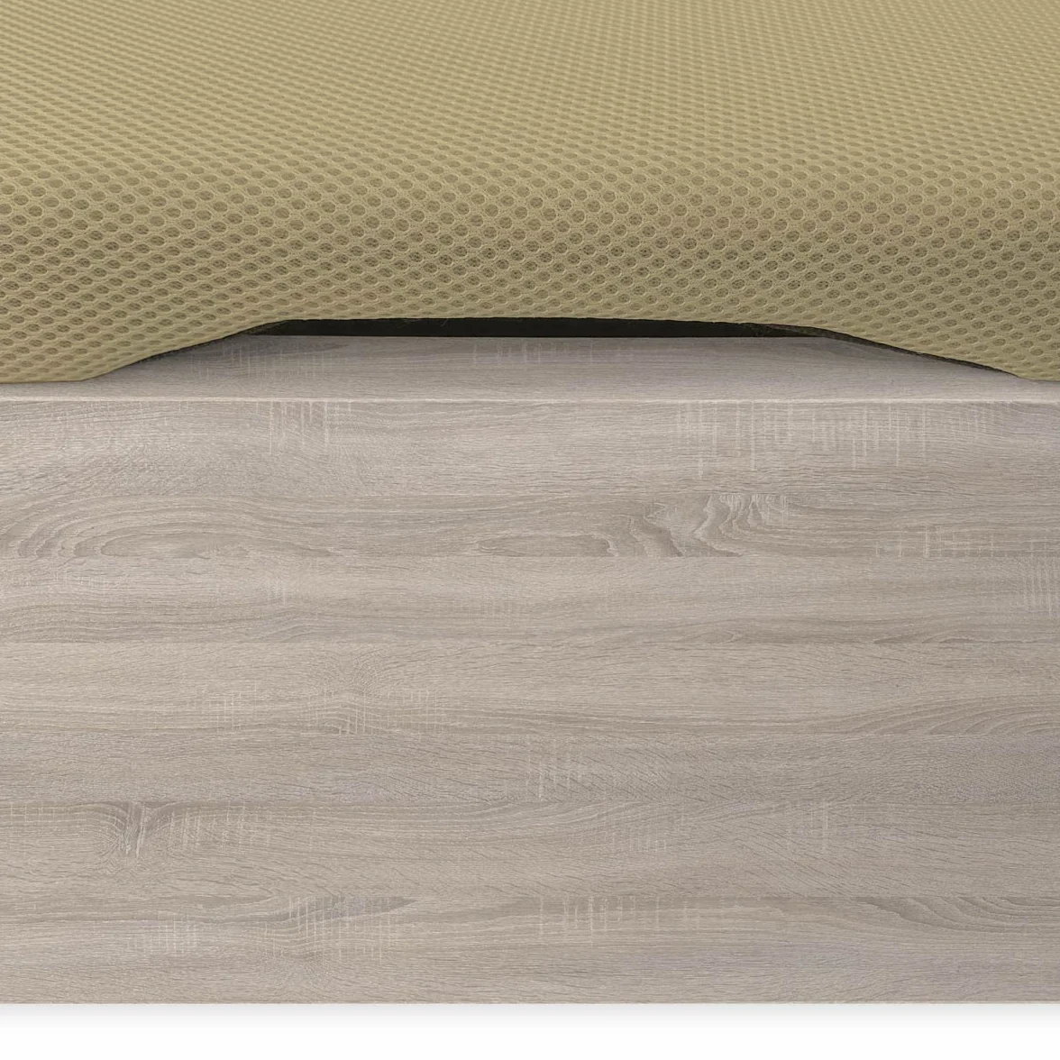 amuéblate Online - Canapé Abatible Extra Reforzado Gran Capacidad con Tapa Transpirable, Esquinas Redondeadas, 135 x 190, Cambria