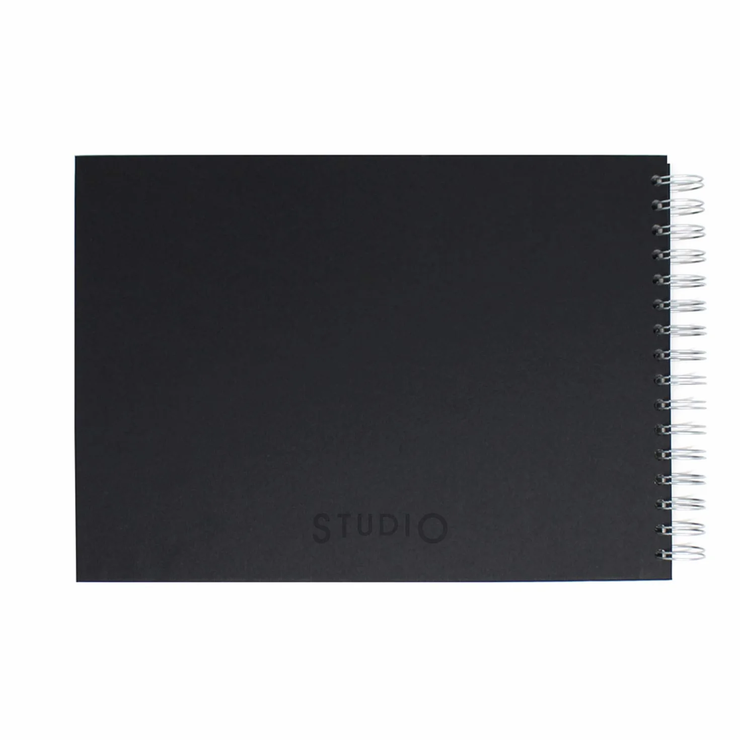 Artway Studio Cuaderno de dibujo A4 espiral apaisado 96 caras 170 gsm tapa dura negro