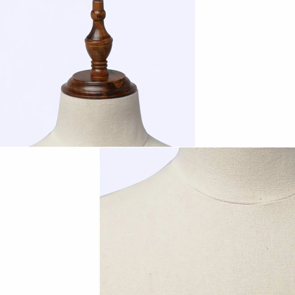 Maniquí de Sastre, maniquí de Costura Femenino, maniquí de confección con Brazo de Madera, maniquíes de exhibición de clavícula, maniquíes de Moda, 5