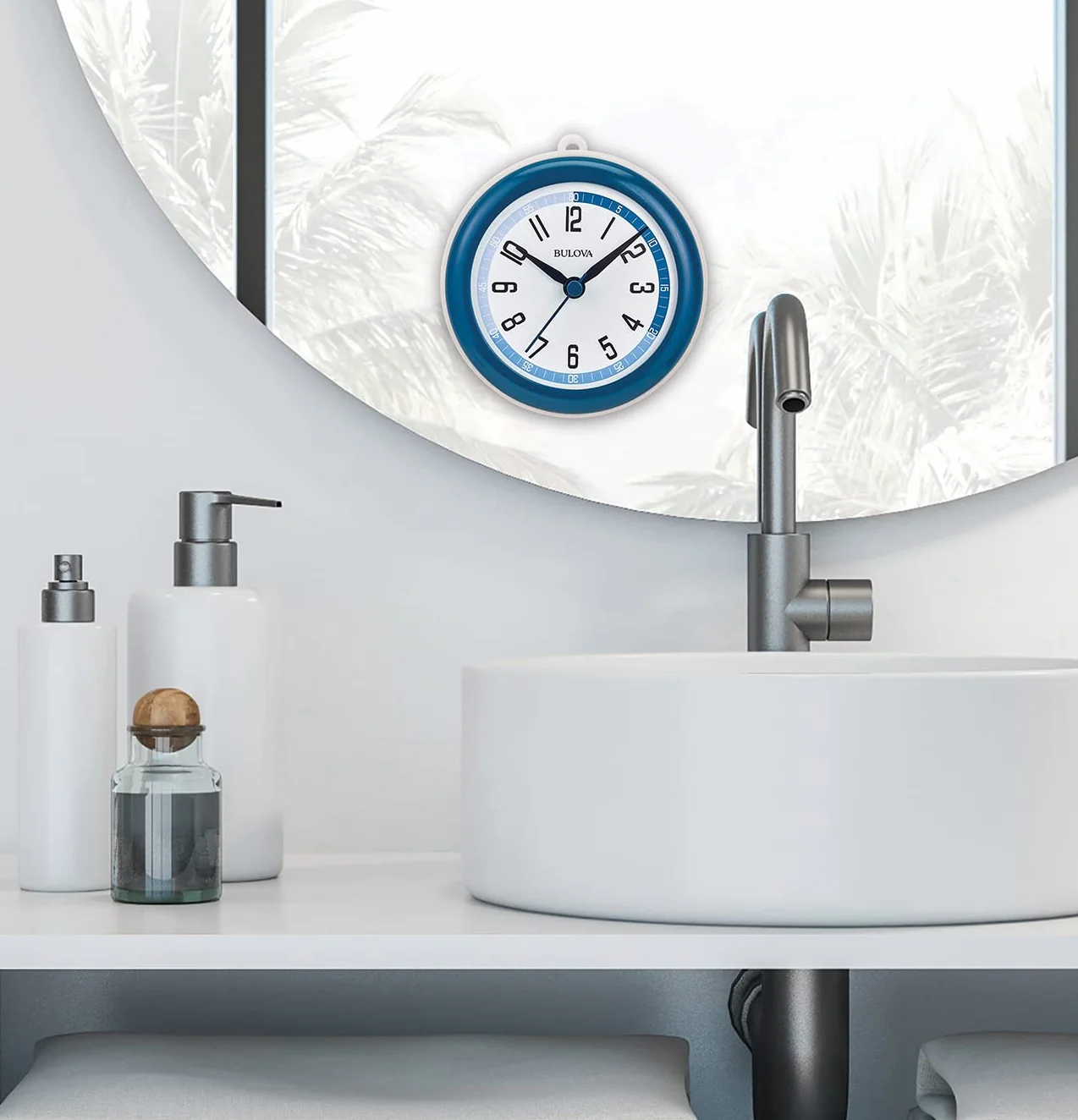 Bulova Reloj C4882 Shower Mate Azul Blanco