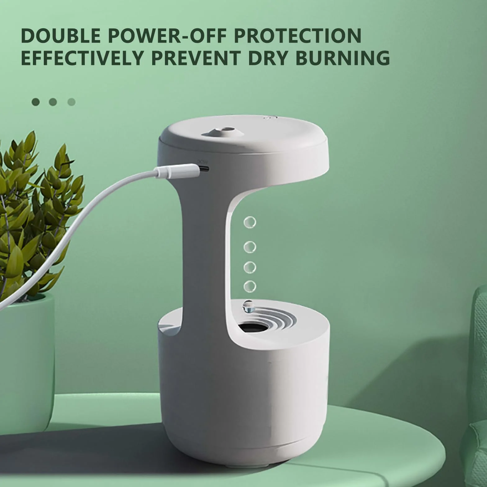 Humidificador ultrasónico de niebla fría, 800 ml, con pantalla LED y temporizador de 8 horas, ideal para uso en oficina y dormitorio