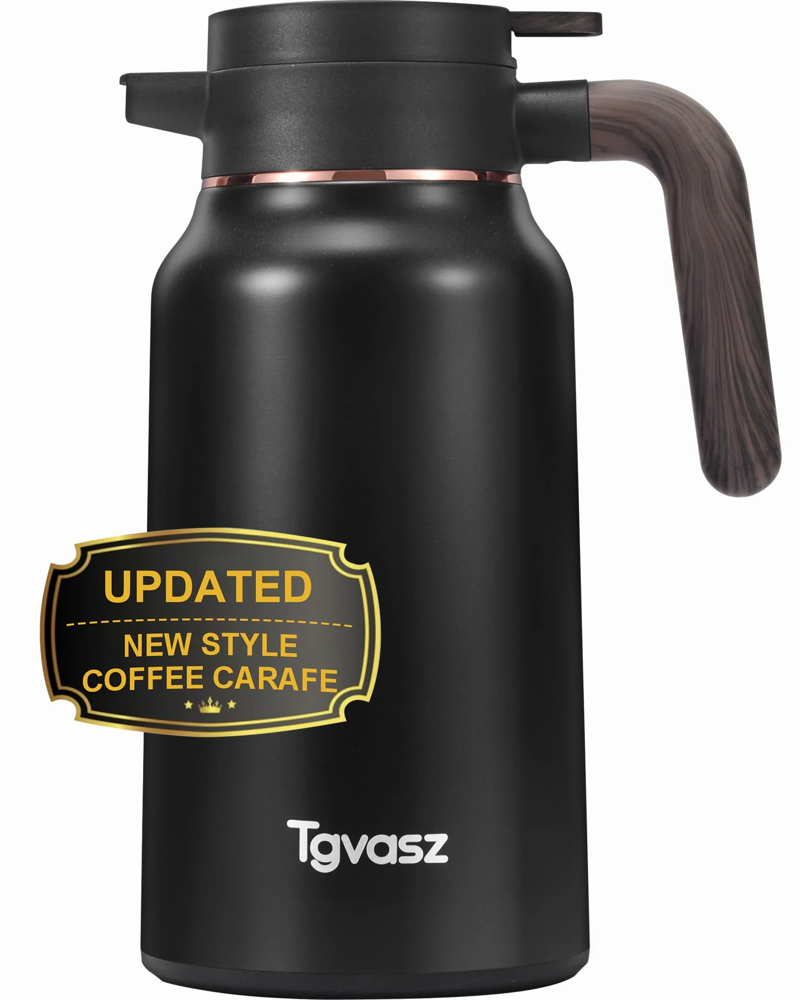Jarra térmica de café de 70 onzas, jarra de acero inoxidable de 36 horas para líquidos calientes, jarras de café aisladas para mantener el café caliente/frío, té, agua, dispensador de bebidas para