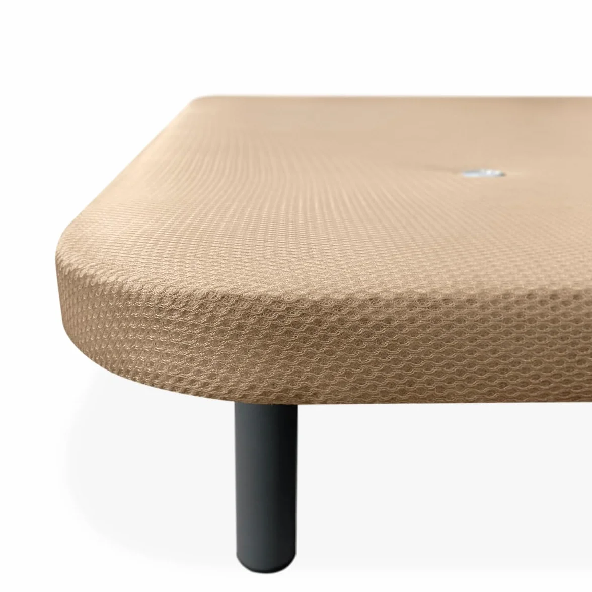 Homey - Base Tapizada 3D Extra Reforzada, Gran Estabilidad, con Barras de Refuerzo y 6 Patas metálicas roscadas de 27cm, 135x190, Beige