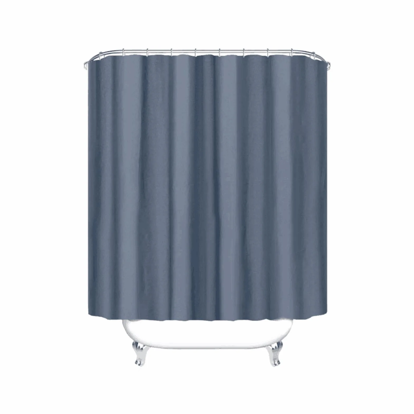 Cortina de ducha impermeable antimoho para bañera, tela lavable, incluye ganchos, 215 x 200 cm, perfecta para decoración de baño